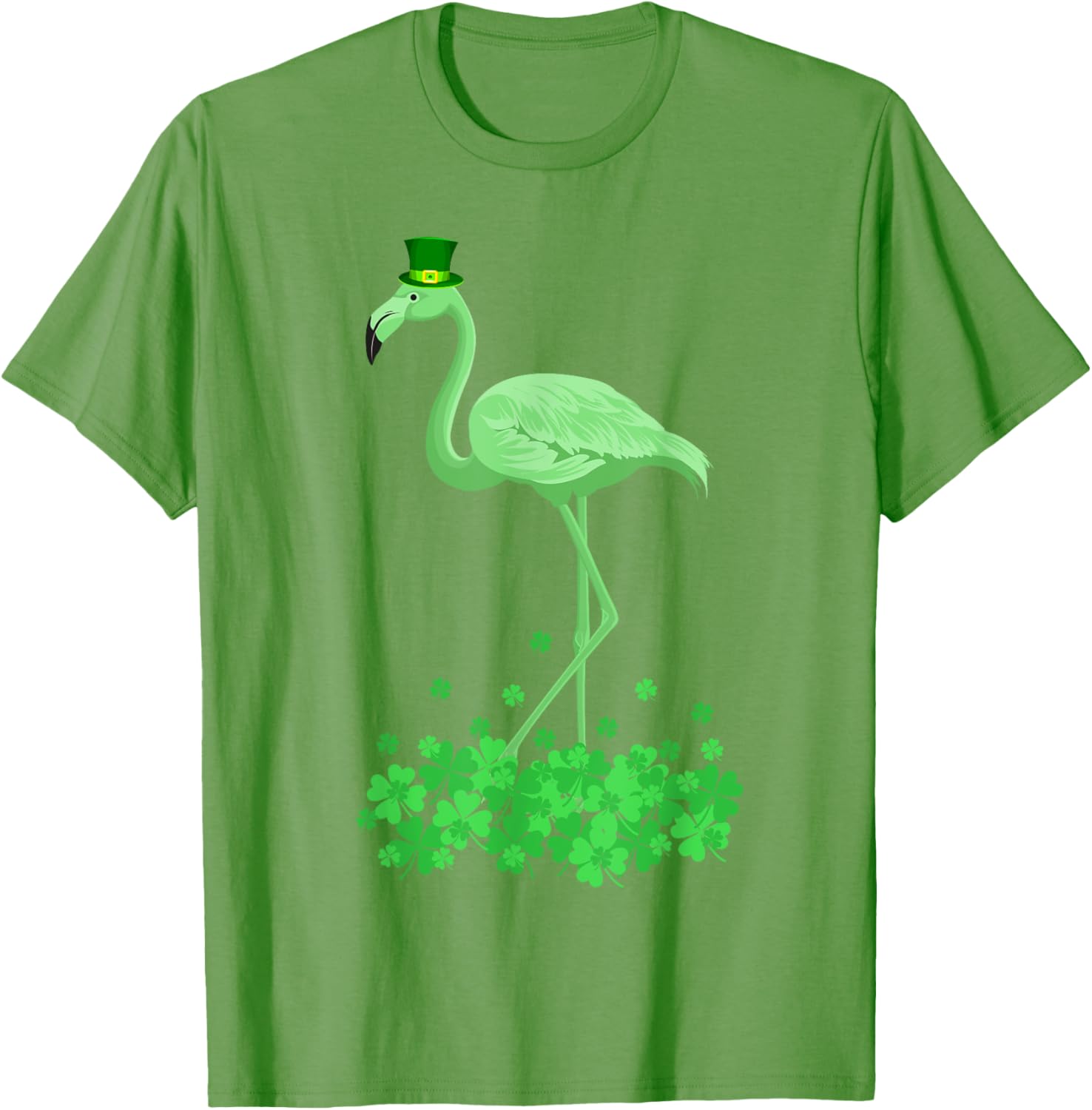 Lucky Leprechaun Flamingo T-Shirt for St Patrick's Day Fun - 8