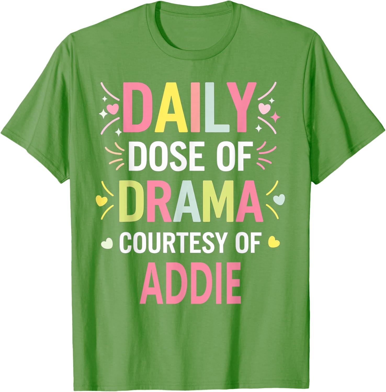 Funny Cute Custom ADDIE Name T-Shirt for Unique Personal Style - 14