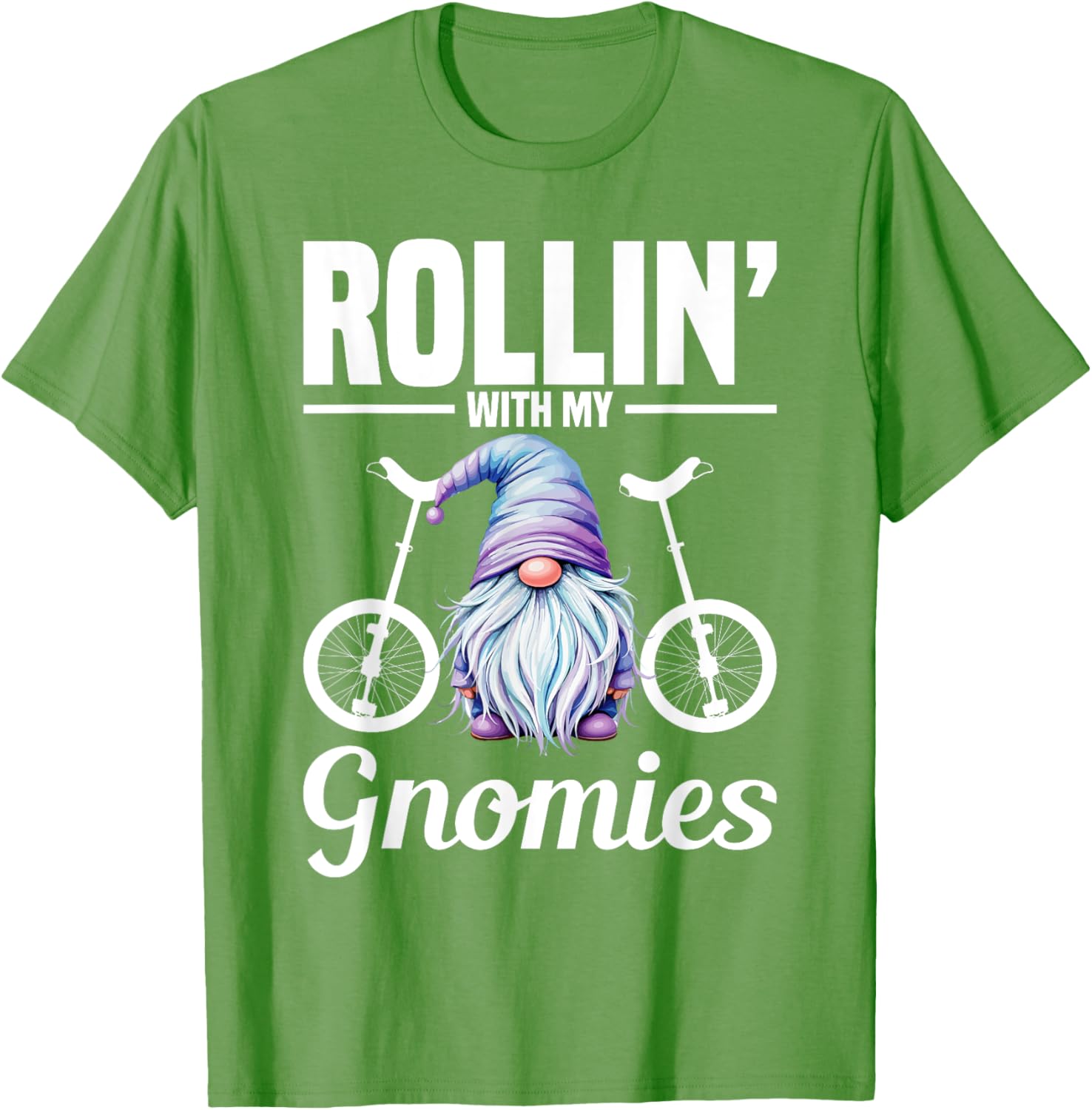 Monocycle Riding Gnomies Unicyclist T-Shirt Fun Apparel for Cyclists - 9
