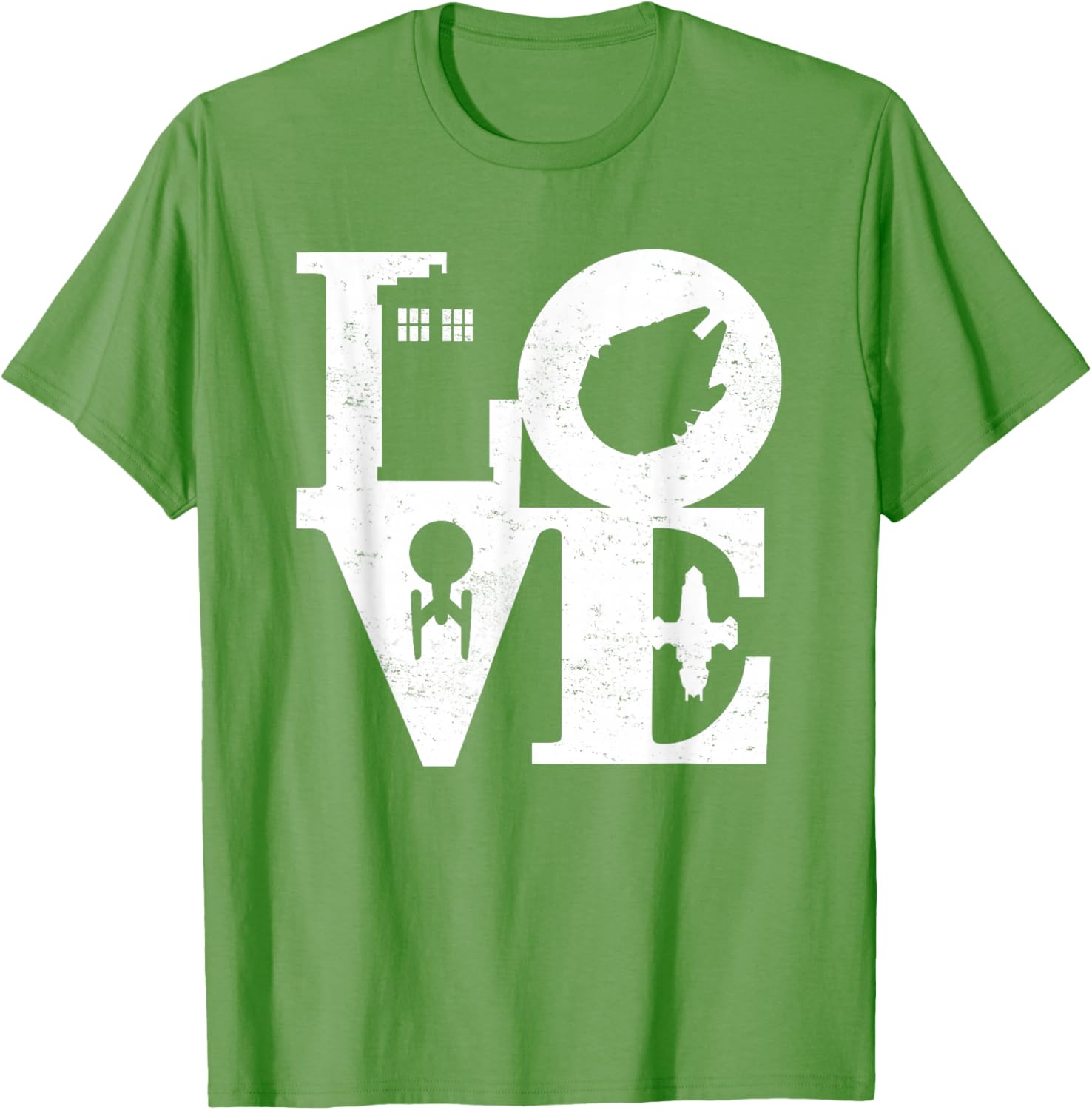 Vintage I Love Magic and Science Fiction Space Black Remix T-Shirt - 6