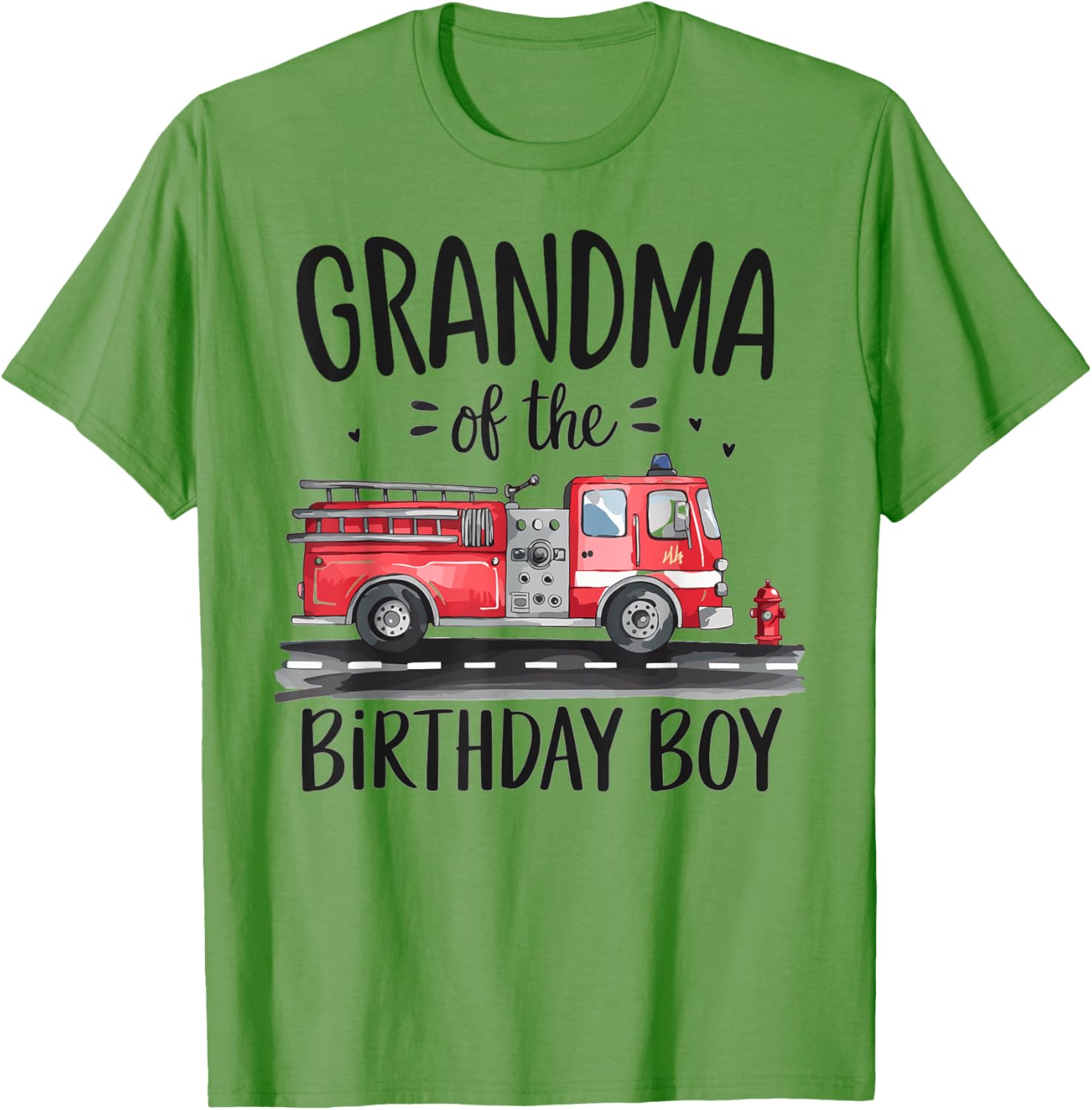Grandma Firefighter Birthday Boy T-Shirt for Gigi - Fun Gift Idea - 8