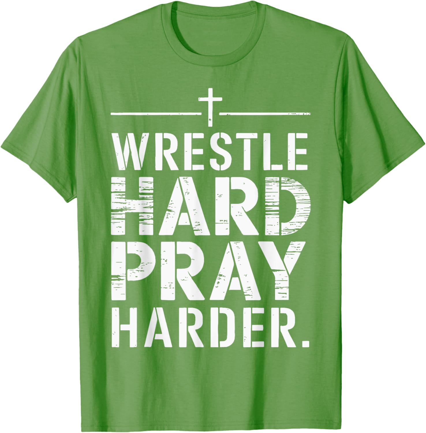 Wrestle Hard Pray Harder T-Shirt for Athletes and Faithful Fans - 14