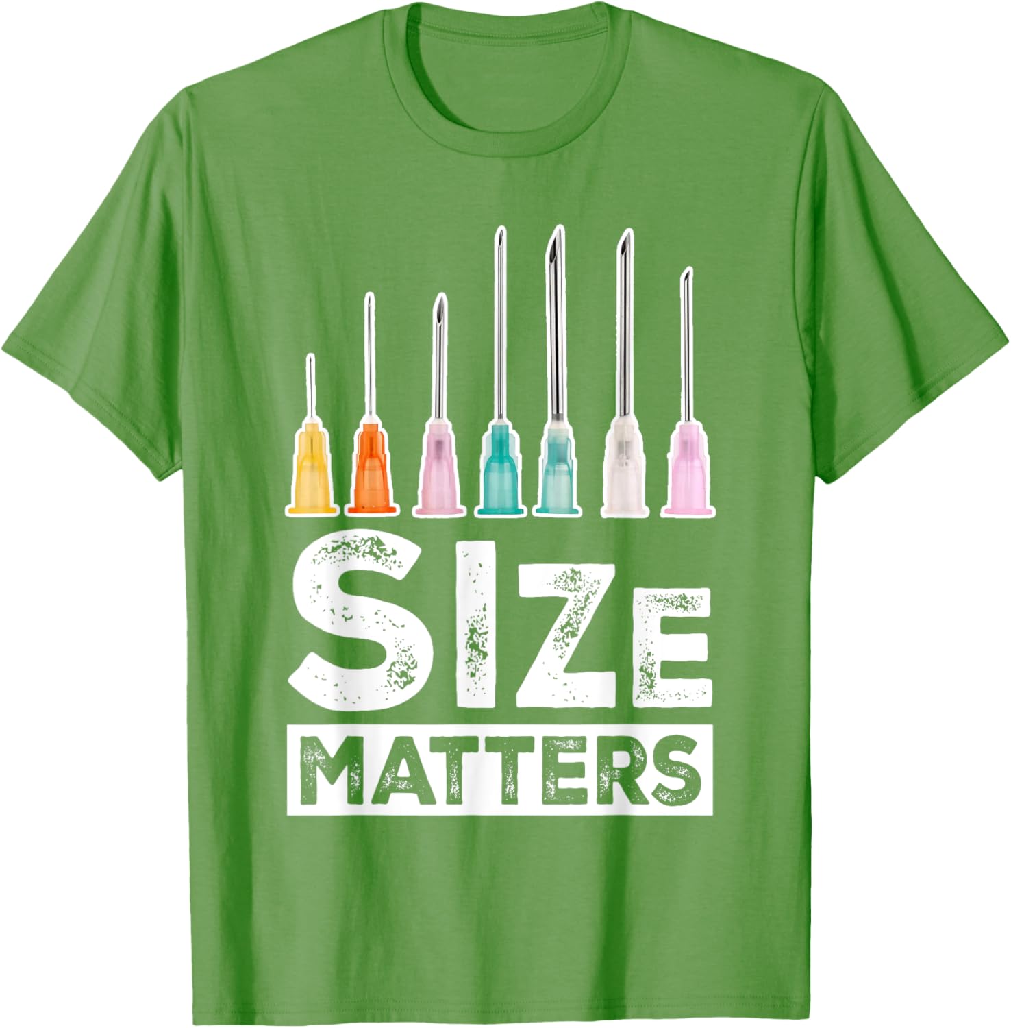 Size Matters Nurse Hypodermic Needle T-Shirt Fun Medical Apparel - 19
