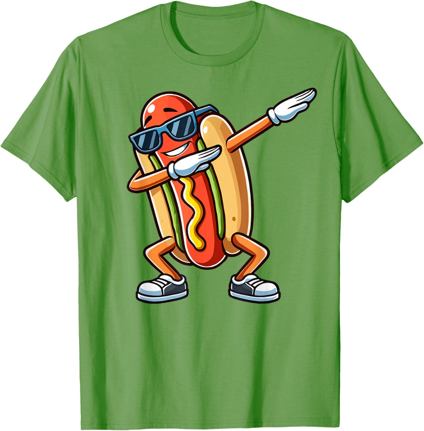 Funny Dabbing Hotdog Sunglasses Kids T-Shirt for Dog and Hotdog Lovers - 11