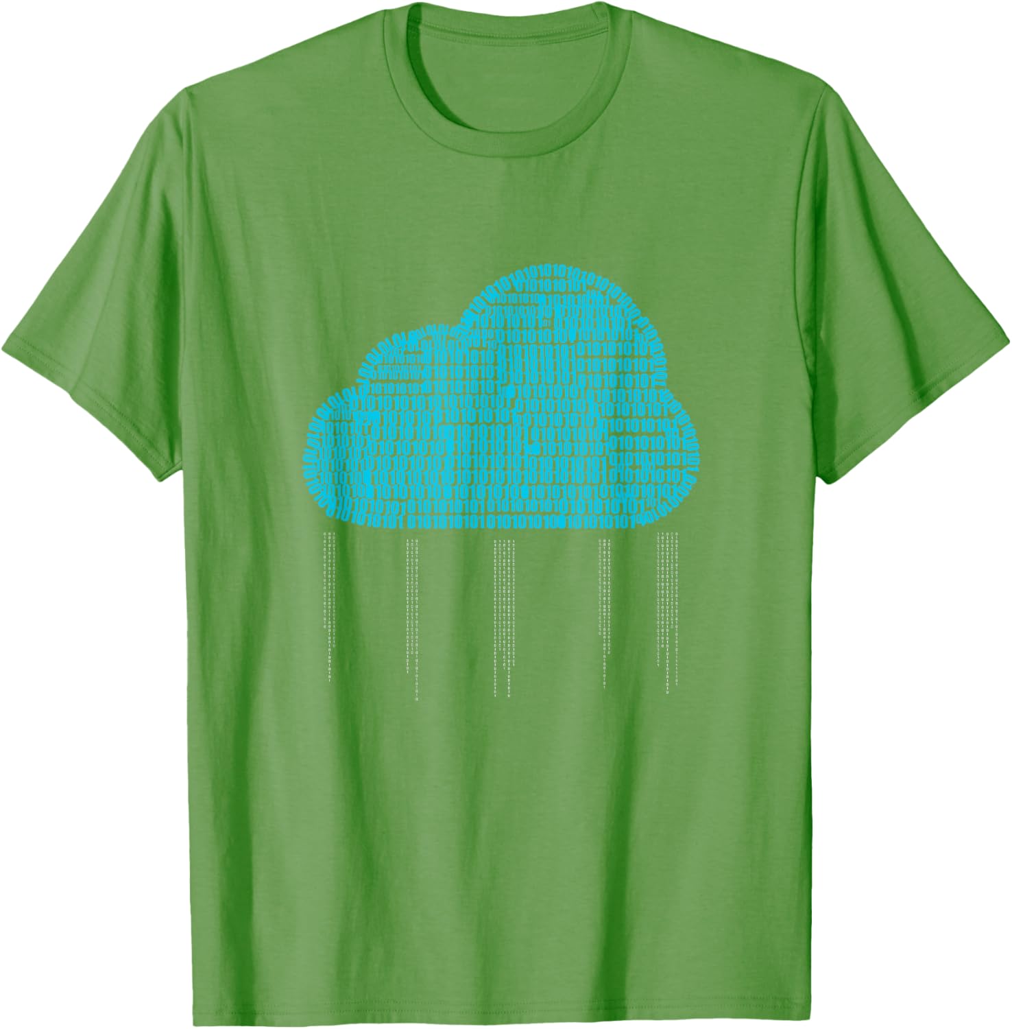 Funny IT Developer T-Shirt for Men and Women - Binary Cloud Coder Design - 14