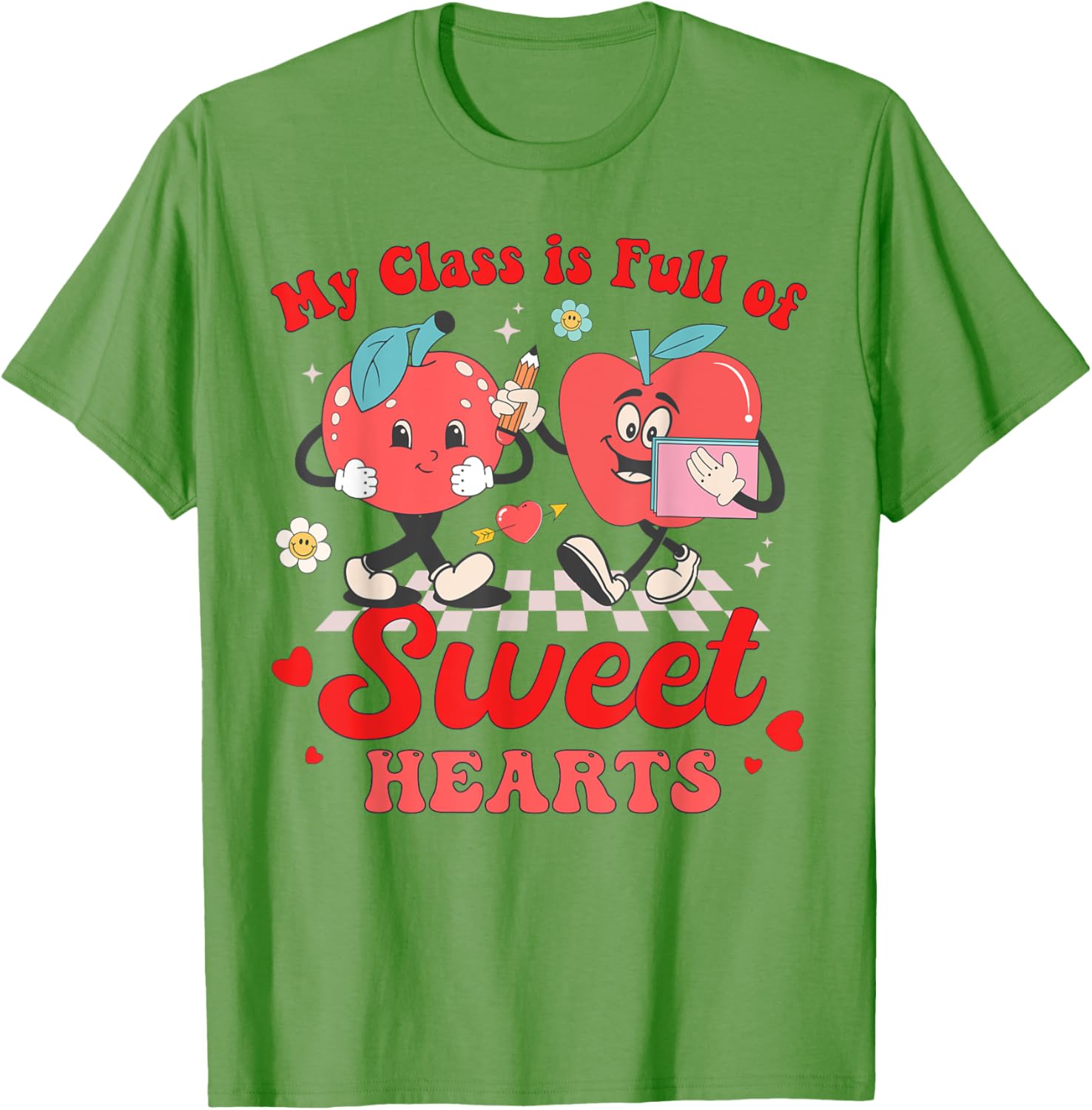 Cute Teacher Valentines Day T-Shirt My Class Is Full of Sweethearts - 18