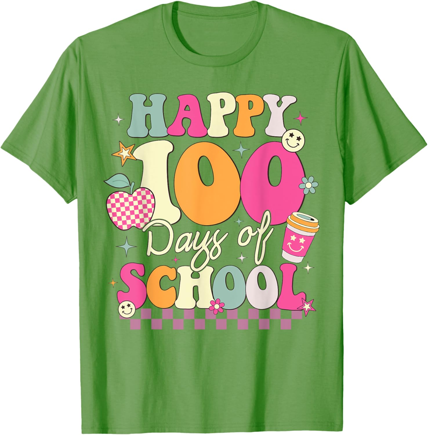 Happy 100th Day of School T-Shirt for Girls Fun Celebration Outfit - 21