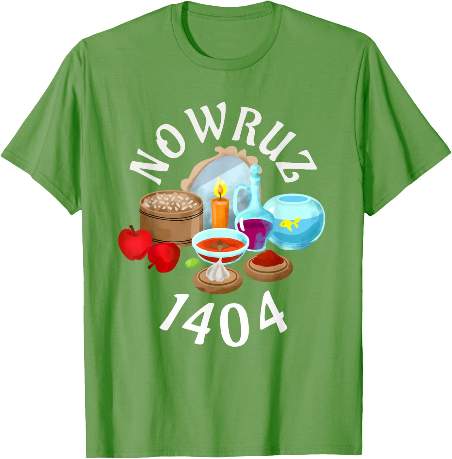 Myoan Unisex Persian Nowruz 1404 T-Shirt Celebrating Haft Sin Culture - 22