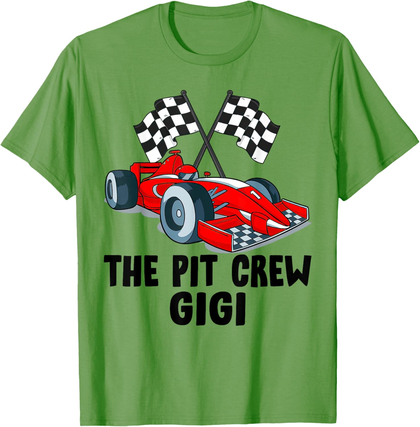 Gigi Pit Crew Race Car Birthday Party Family T-Shirt for Racing Fans - 1