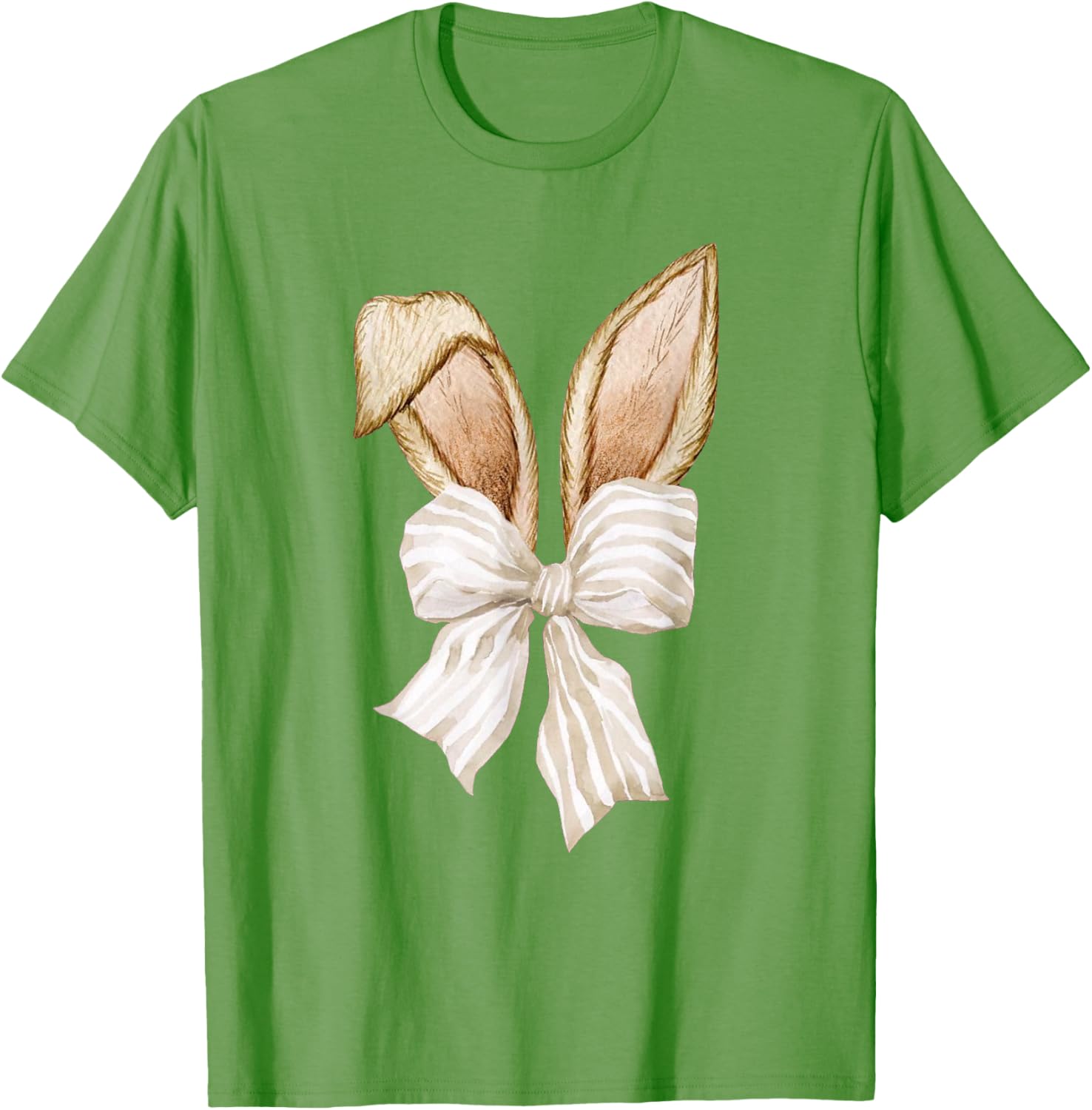 Coquette Bow Bunny Ears Rabbit Retro Easter Day T-Shirt for Kids - 15