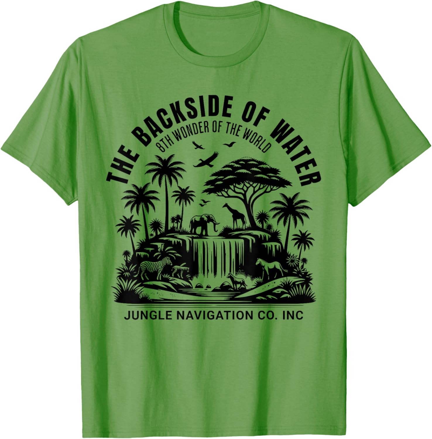 Jungle Adventure T-Shirt Backside of Water Cruise Theme Park Ride - 15