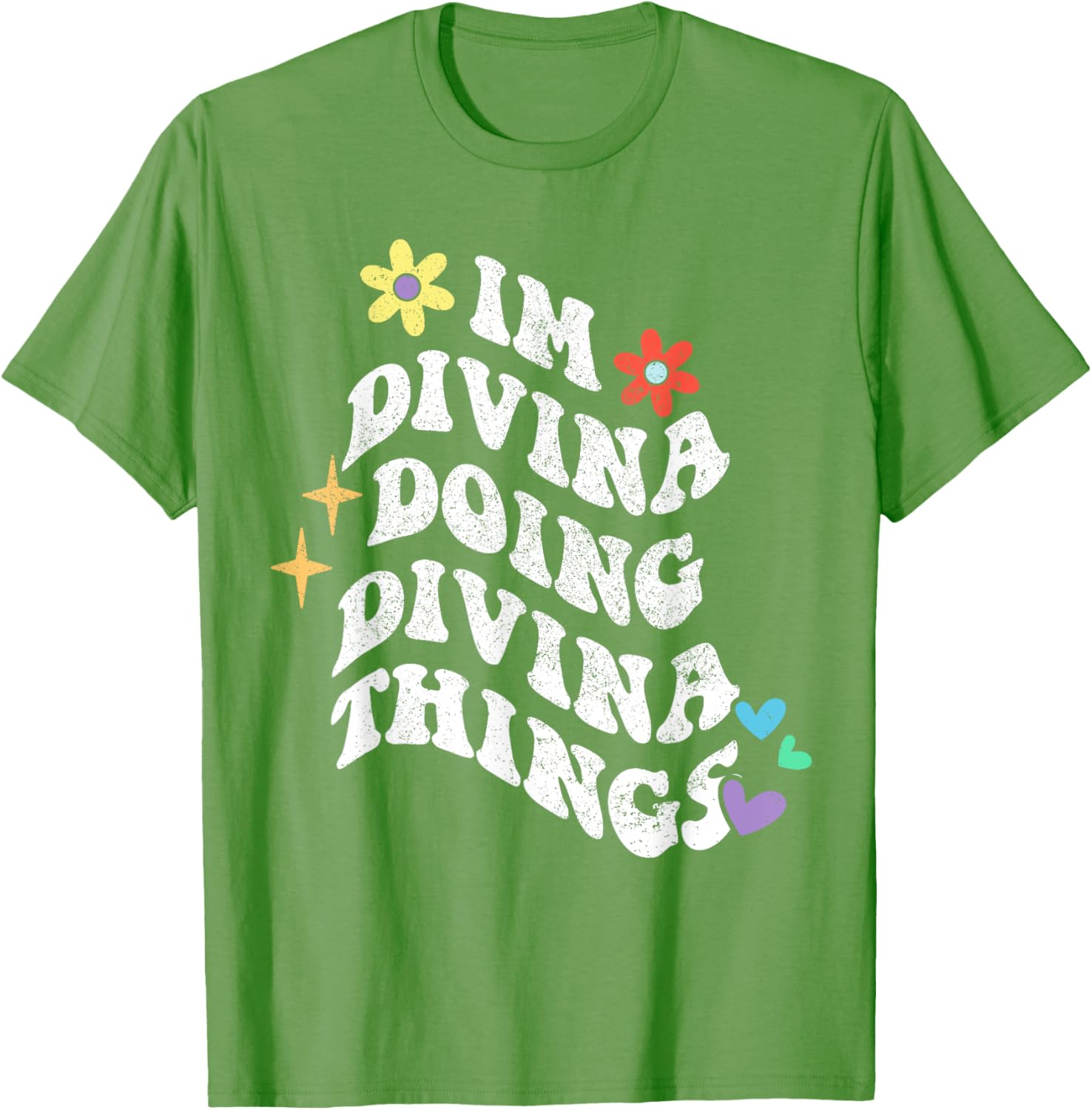Retro Groovy Im Divina Doing Divina Things Funny Mom T-Shirt - 9