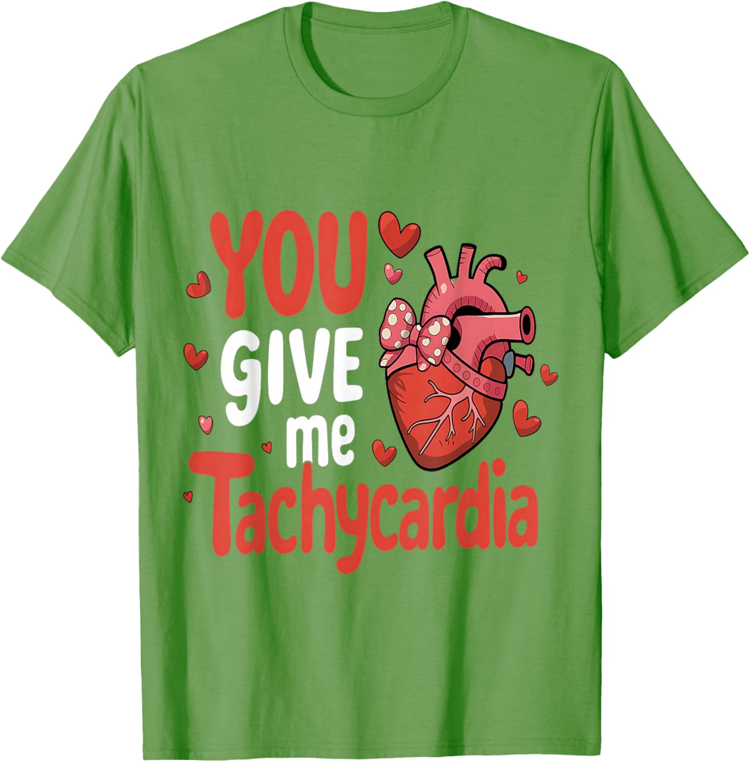 Cute You Give Me Tachycardia Nurse Valentines Day Scrub Top for Women - 20
