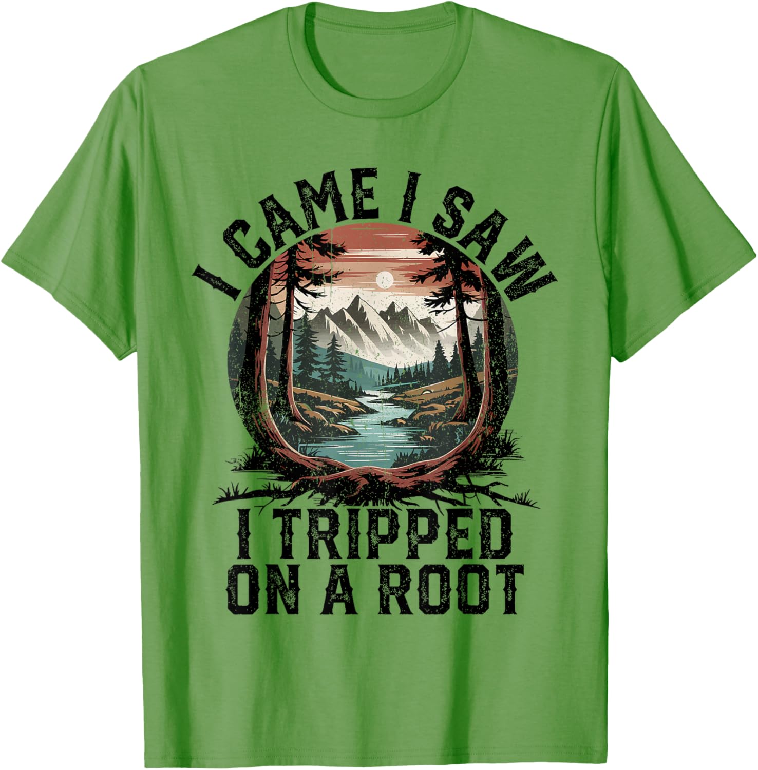 I Came I Saw I Tripped Hiking T-Shirt for Camping Adventure Lovers - 13