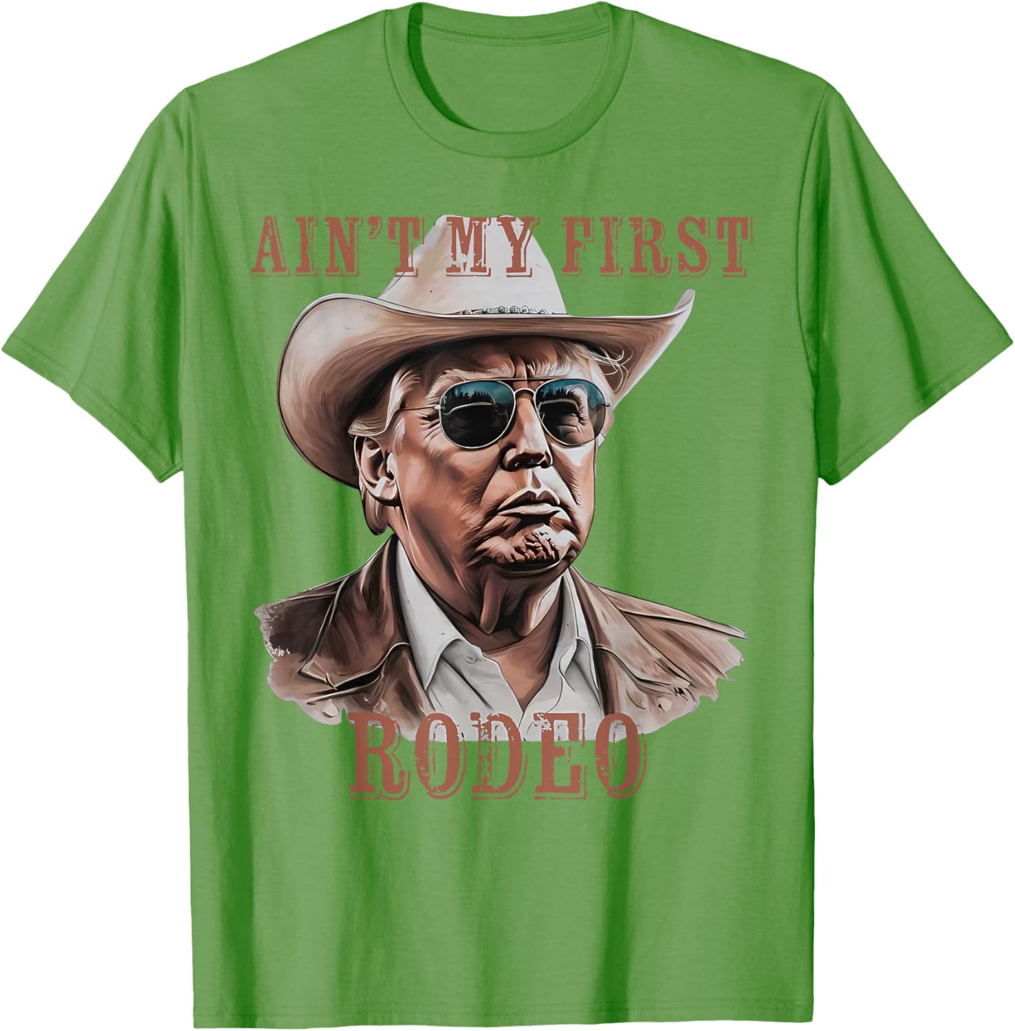 Funny Ain't My First Rodeo Donald Trump Cowboy T-Shirt for Men - 5