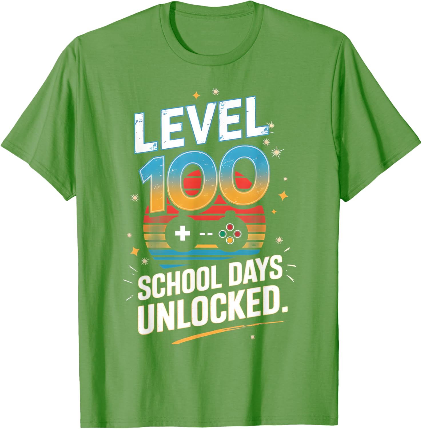 100 Days of School Unlocked T-Shirt Fun Gift for Students and Kids - 18
