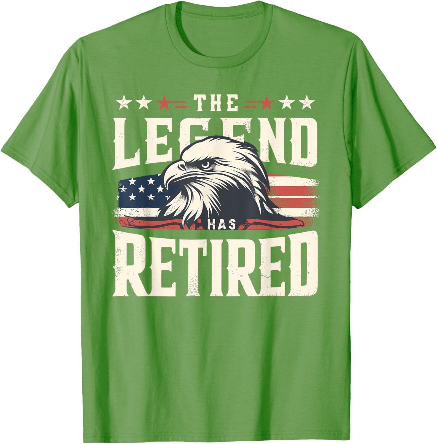 Retirement Eagle American Flag T-Shirt for Proud Veterans and Patriots - 7