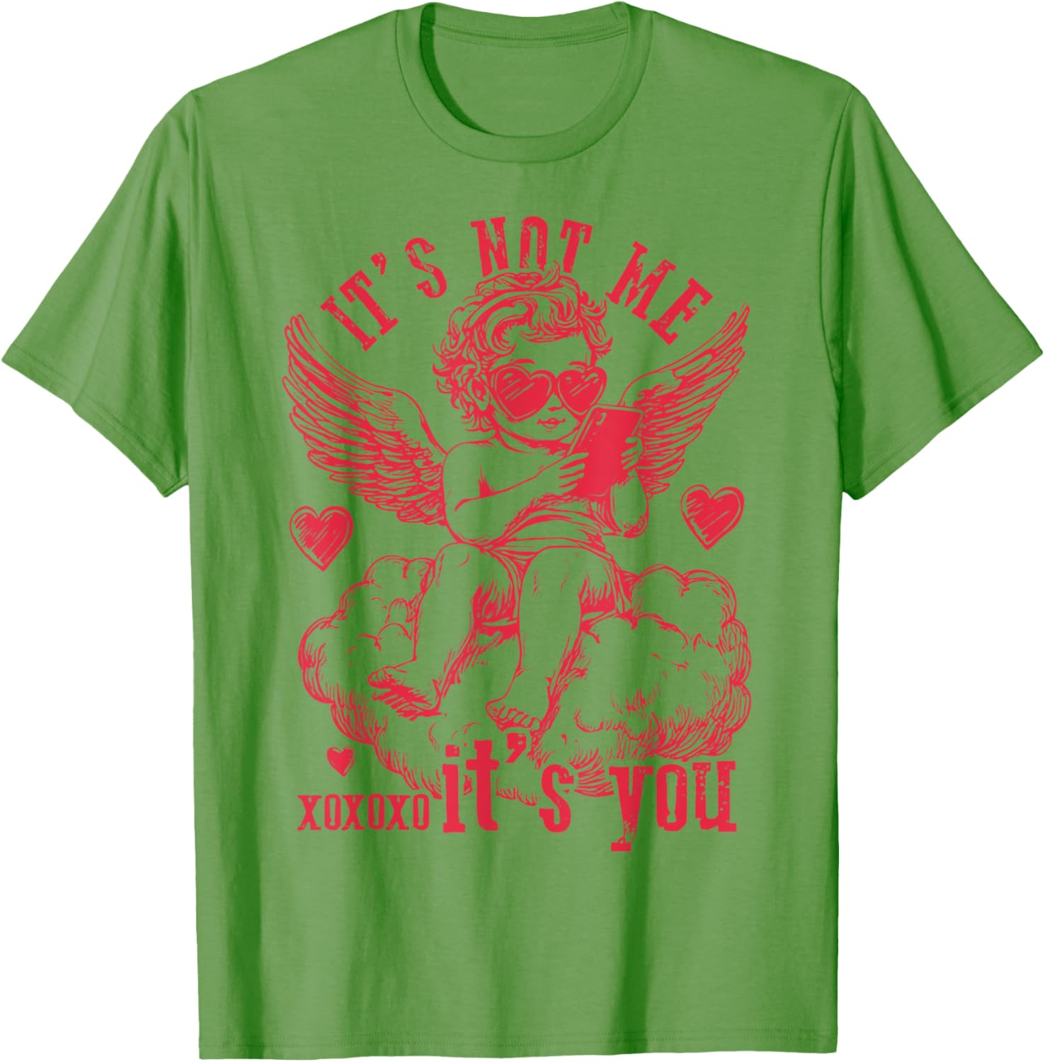 Funny Retro Snarky Cupid Valentine's T-Shirt - It's Not Me It's You - 7