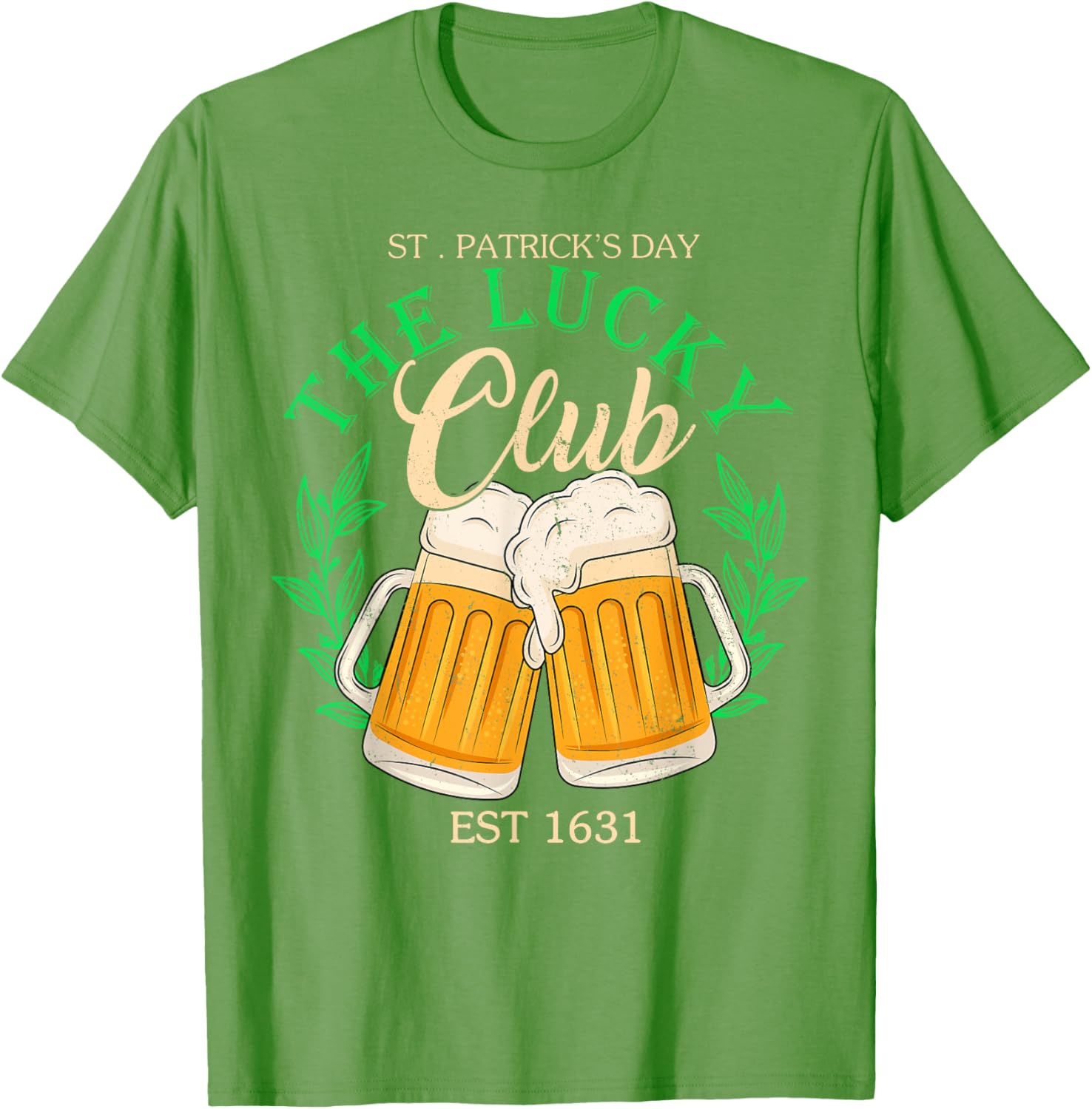 Lucky Club St. Patrick's Day Beer T-Shirt for Irish Group Fun - 17