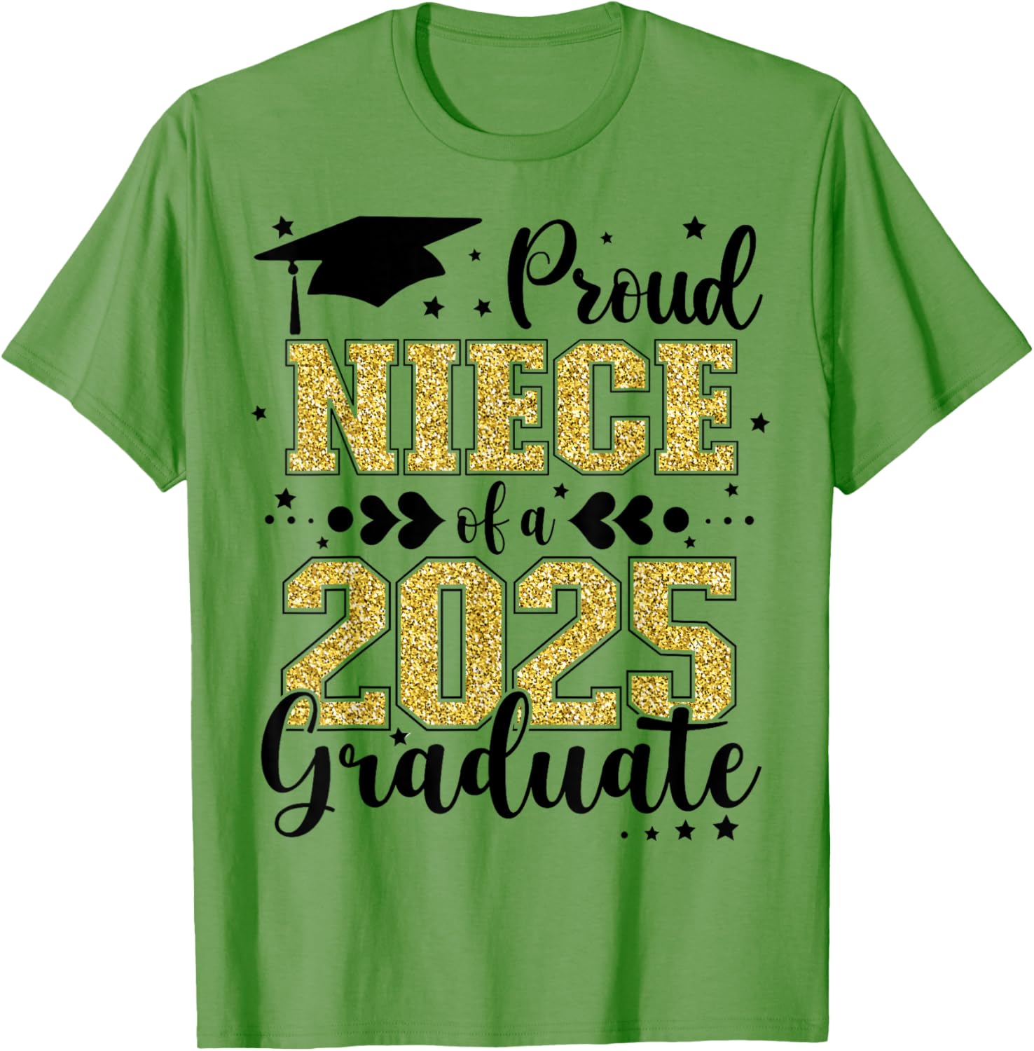 Proud Niece of Class of 2025 Graduate Senior T-Shirt for Celebrations - 11