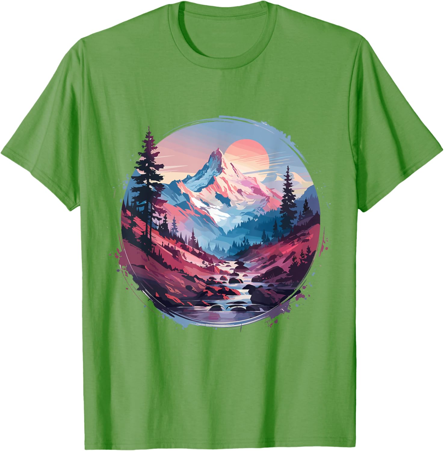Funny Mountain Hiking T-Shirt with Sunrise Graphic for Outdoor Lovers - 10