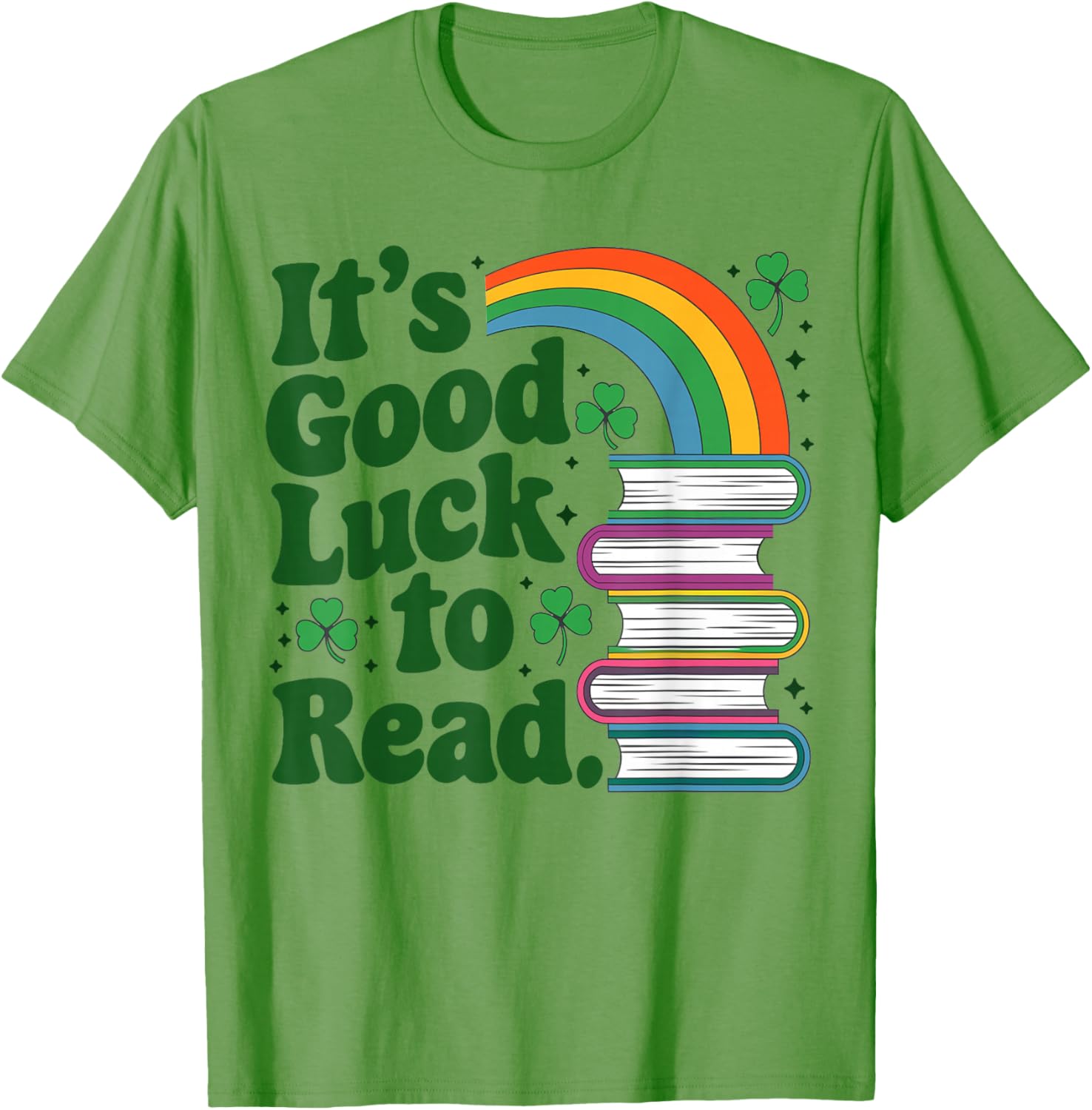 Good Luck St Patricks Day Teacher Librarian T-Shirt for Book Lovers - 8