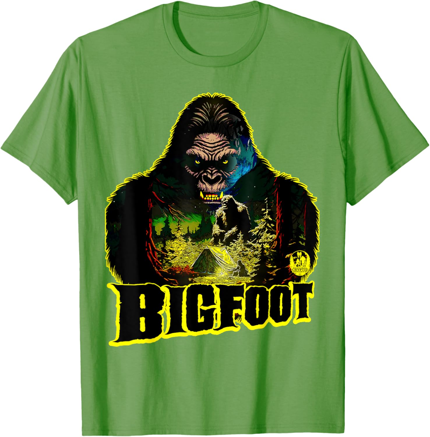 Bigfoot Scary Camping Sasquatch Tent T-Shirt for Outdoor Adventures - 5