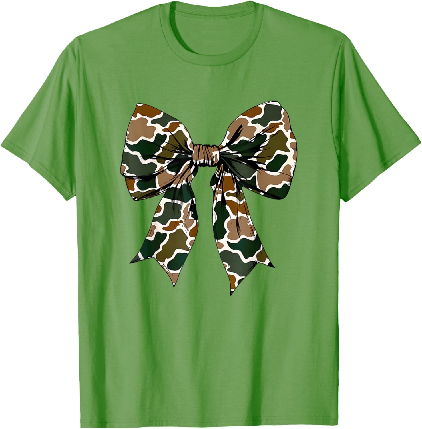 Camo Bow Coquette Duck Hunting T-Shirt for Stylish Outdoor Enthusiasts - 12