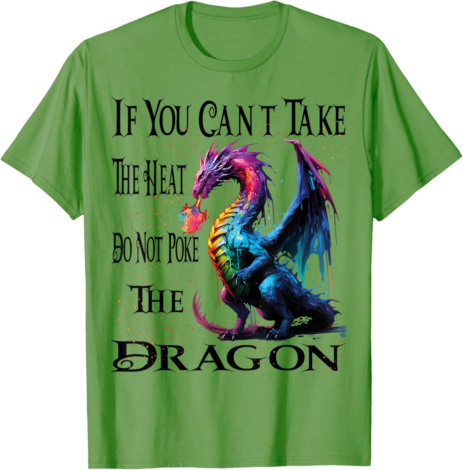 Cool Dragon Flame-Spewing T-Shirt for Mythical Creature Fans - 14