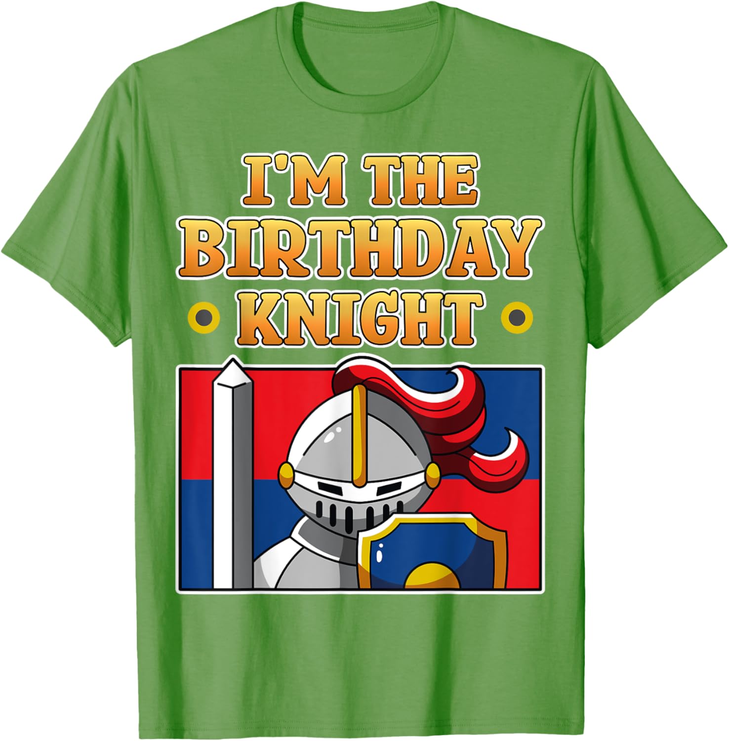 I'm The Birthday Knight Kids Medieval Armor T-Shirt for Fun Parties - 5