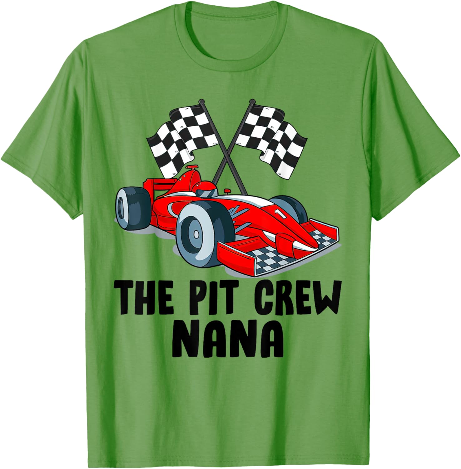 Nana Pit Crew Race Car Birthday Party Family T-Shirt for Racing Fans - 20