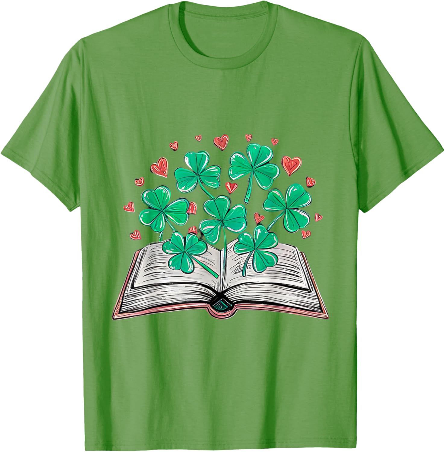 St Patricks Day Shamrock T-Shirt for Book Loving Librarians - 5