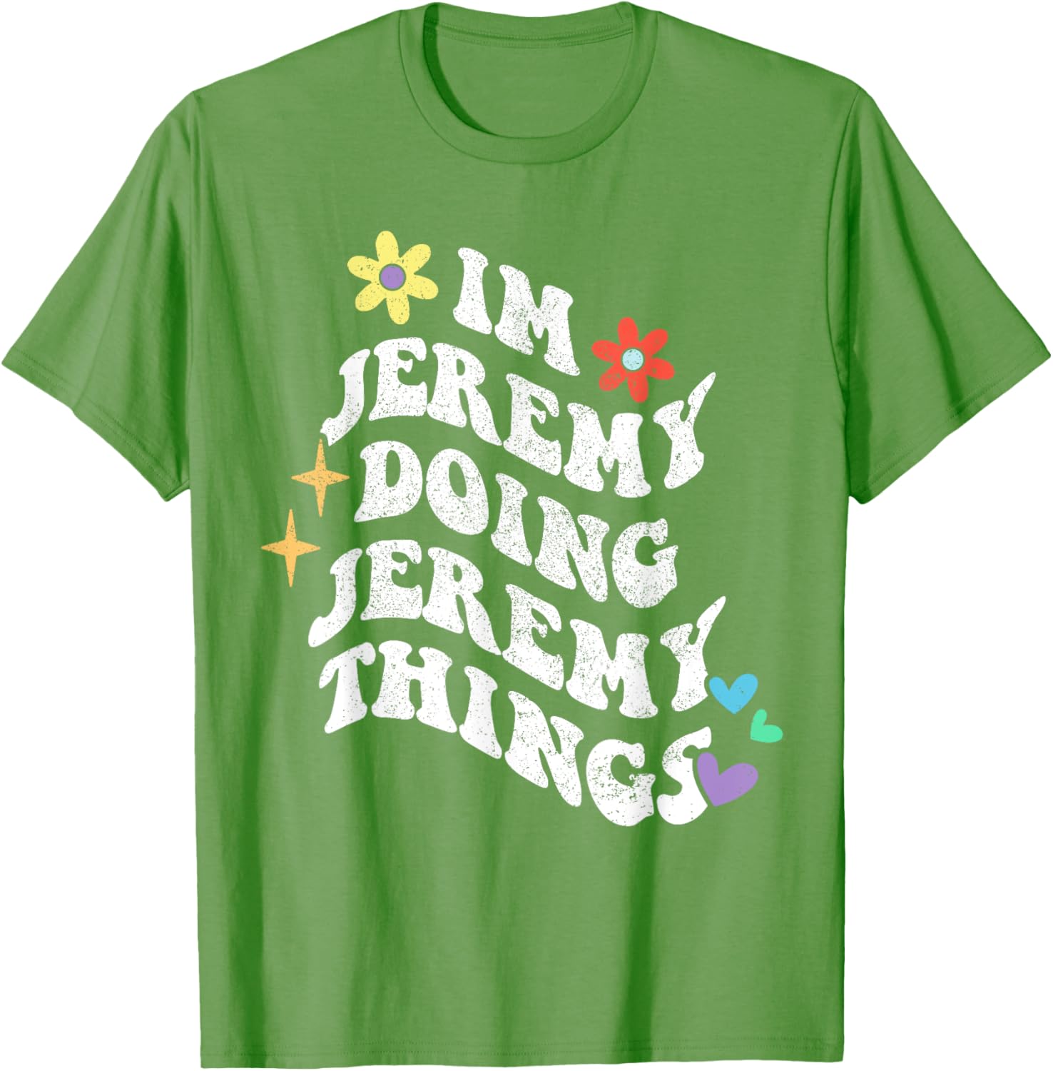 Funny Retro Groovy Jeremy Doing Things T-Shirt for Moms and Gifts - 7