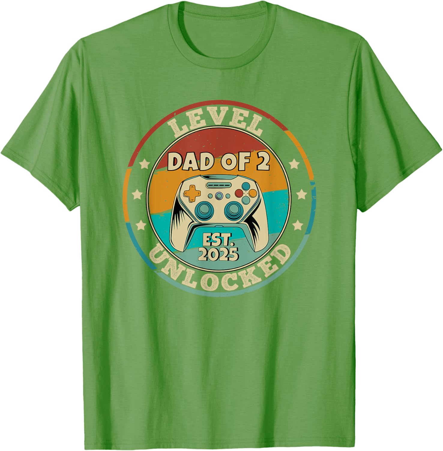 Promoted to Daddy Again 2025 T-Shirt for Proud Dads of 2 Kids - 20
