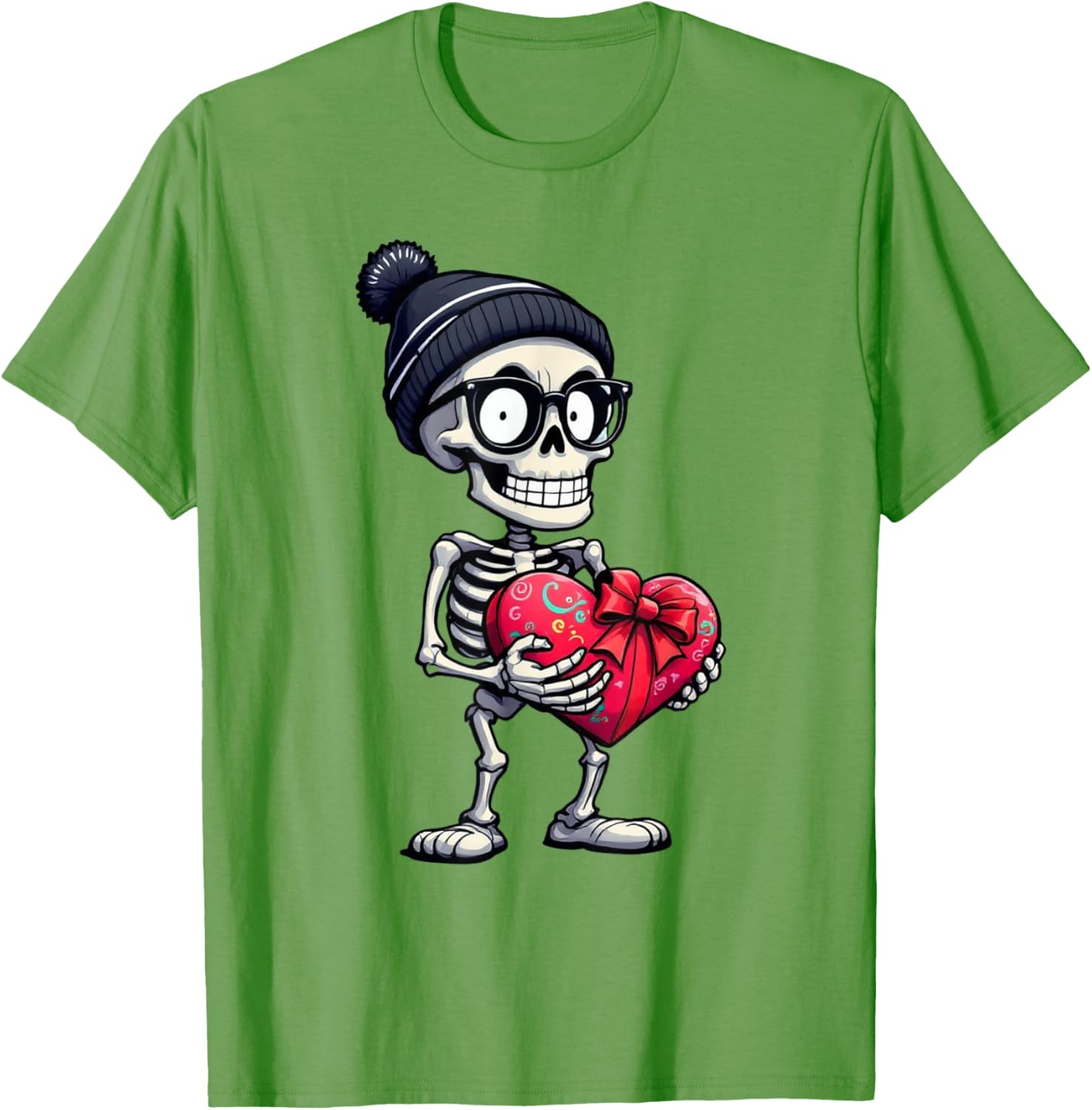 Funny Skeleton Heart Valentine's Day T-Shirt for Men and Women - 28