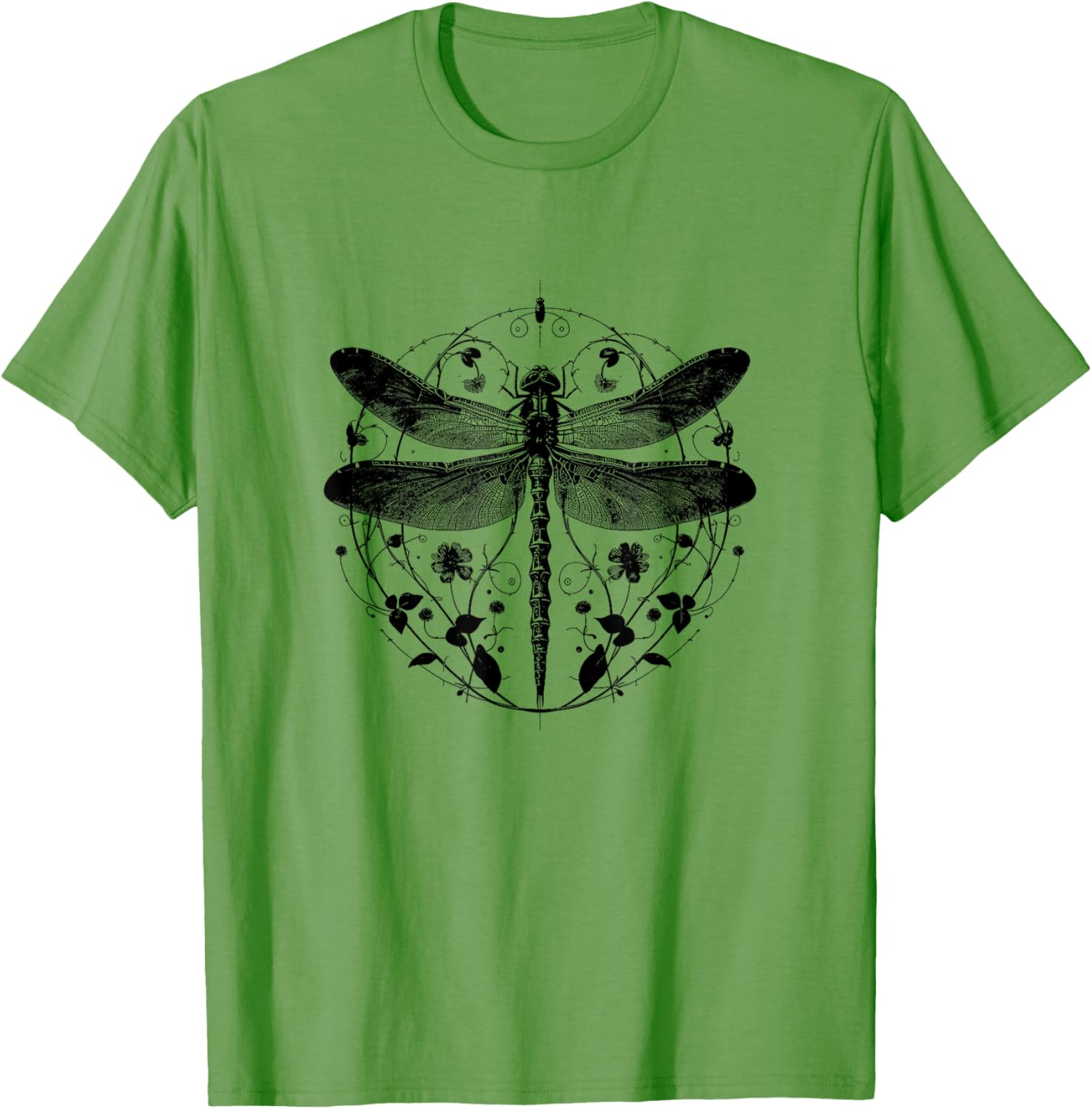 Cute Casual Summer Dragonfly Print T-Shirt for Stylish Comfort - 10