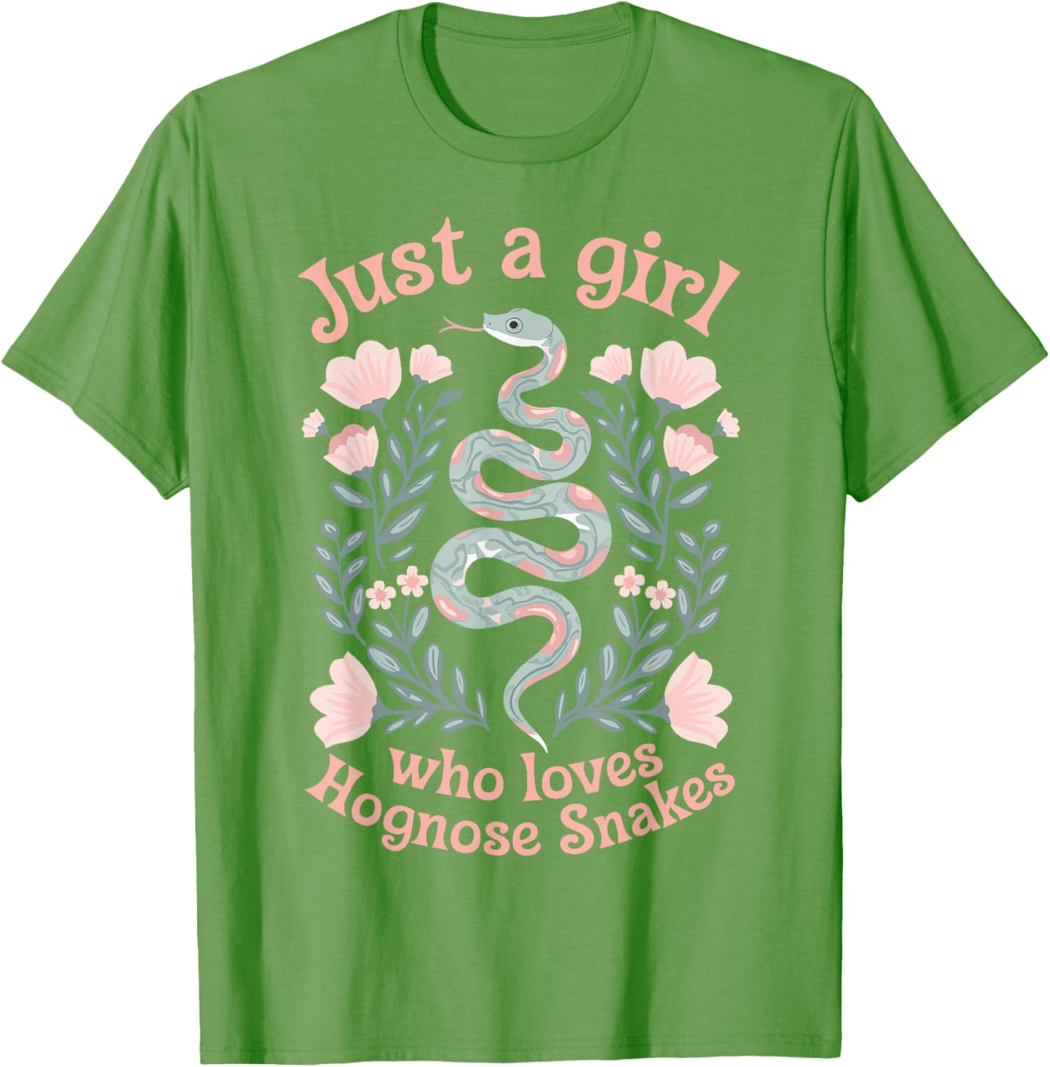Just A Girl Who Loves Hognose Snakes T-Shirt Cute Snake Lover Tee - 9