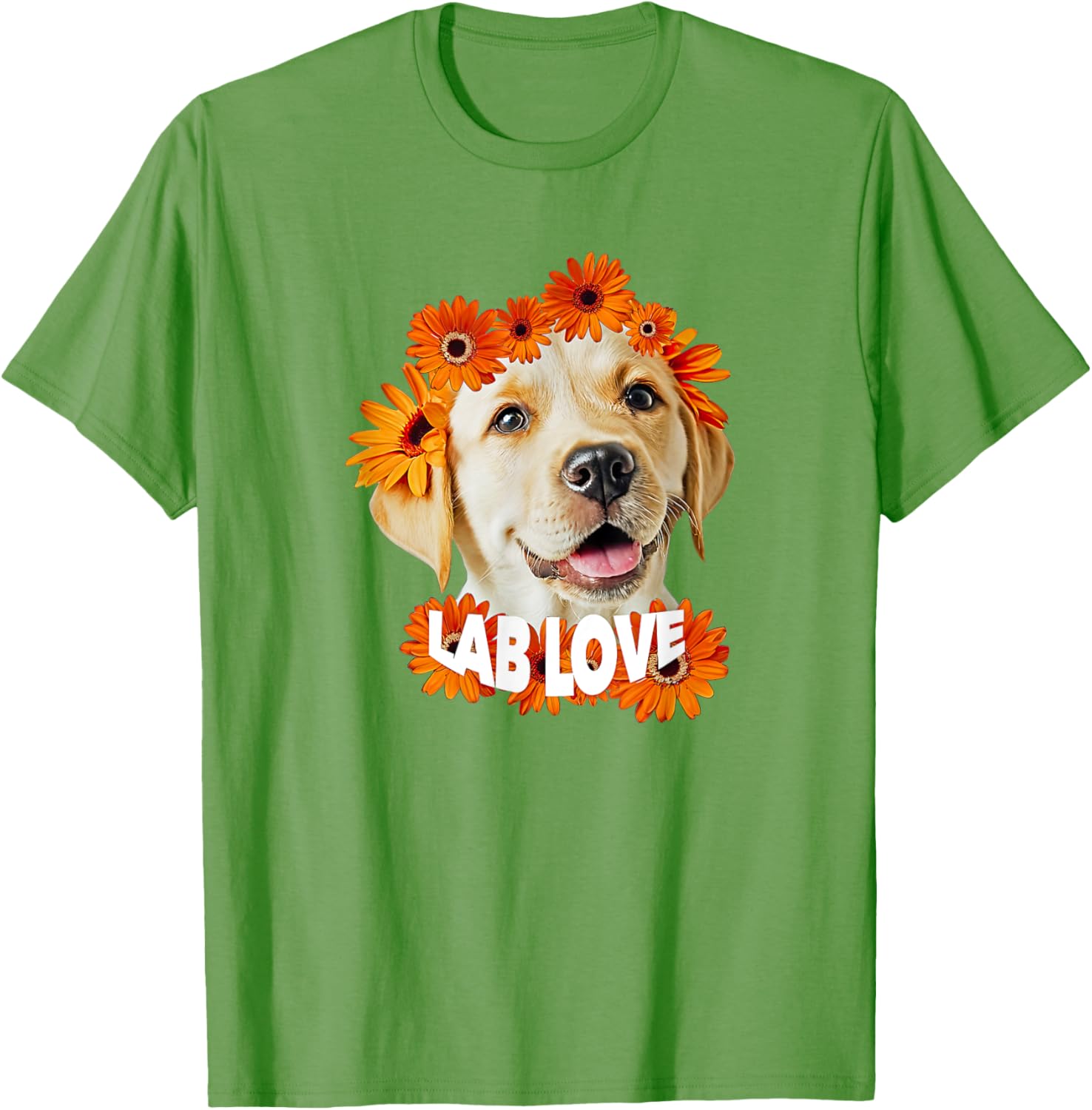 Yellow Labrador Love T-Shirt for Dog Moms and Dads - Daisy Puppy Design - 21