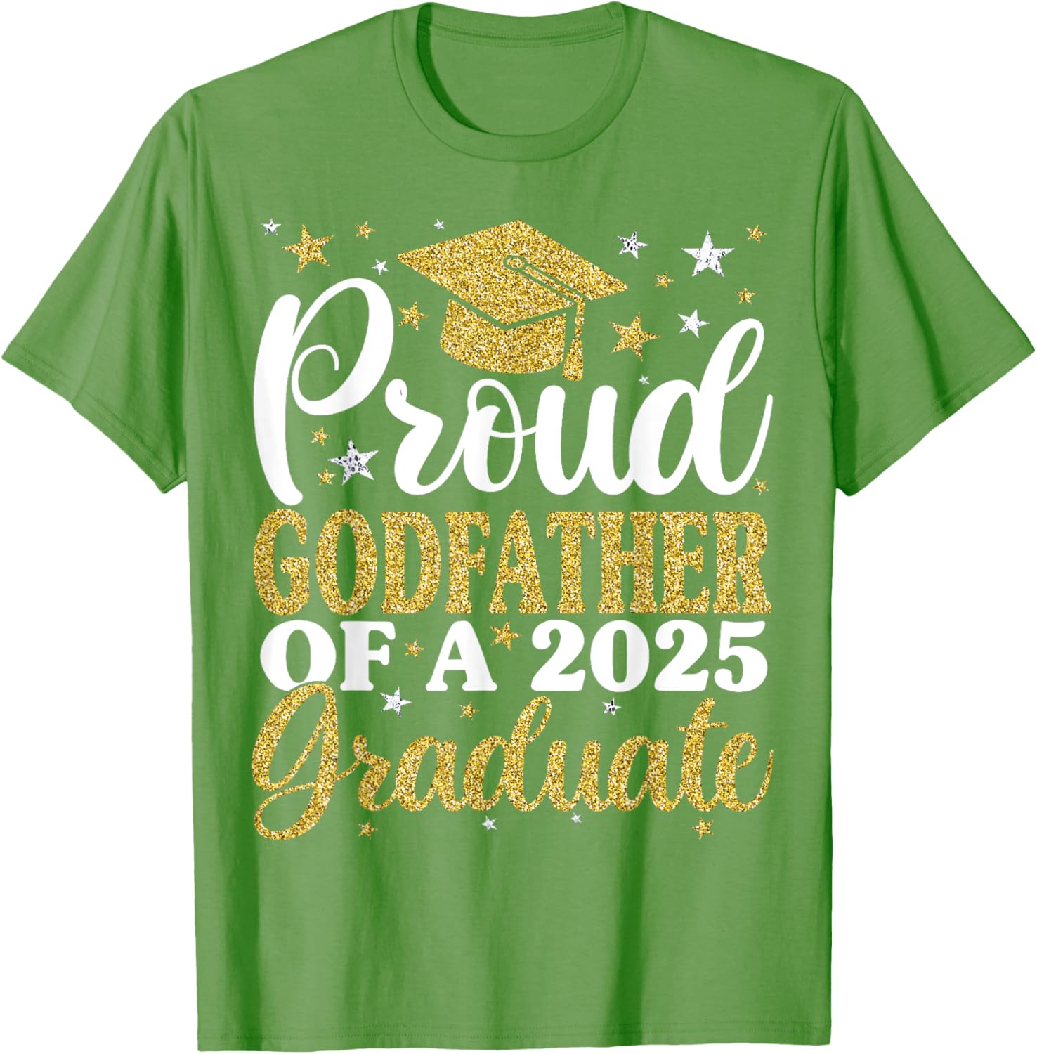 Proud Godfather of 2025 Graduate T-Shirt for Family Celebrations - 10