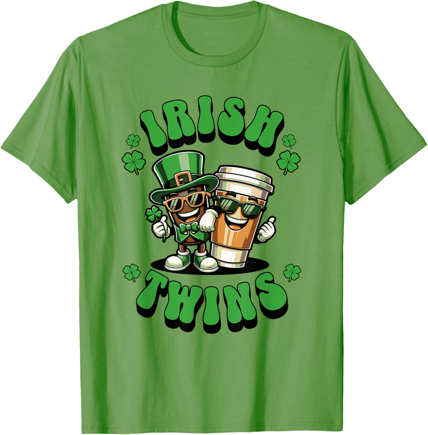 Funny Irish Twins Matching St. Patrick's Day T-Shirt for Kids - 8