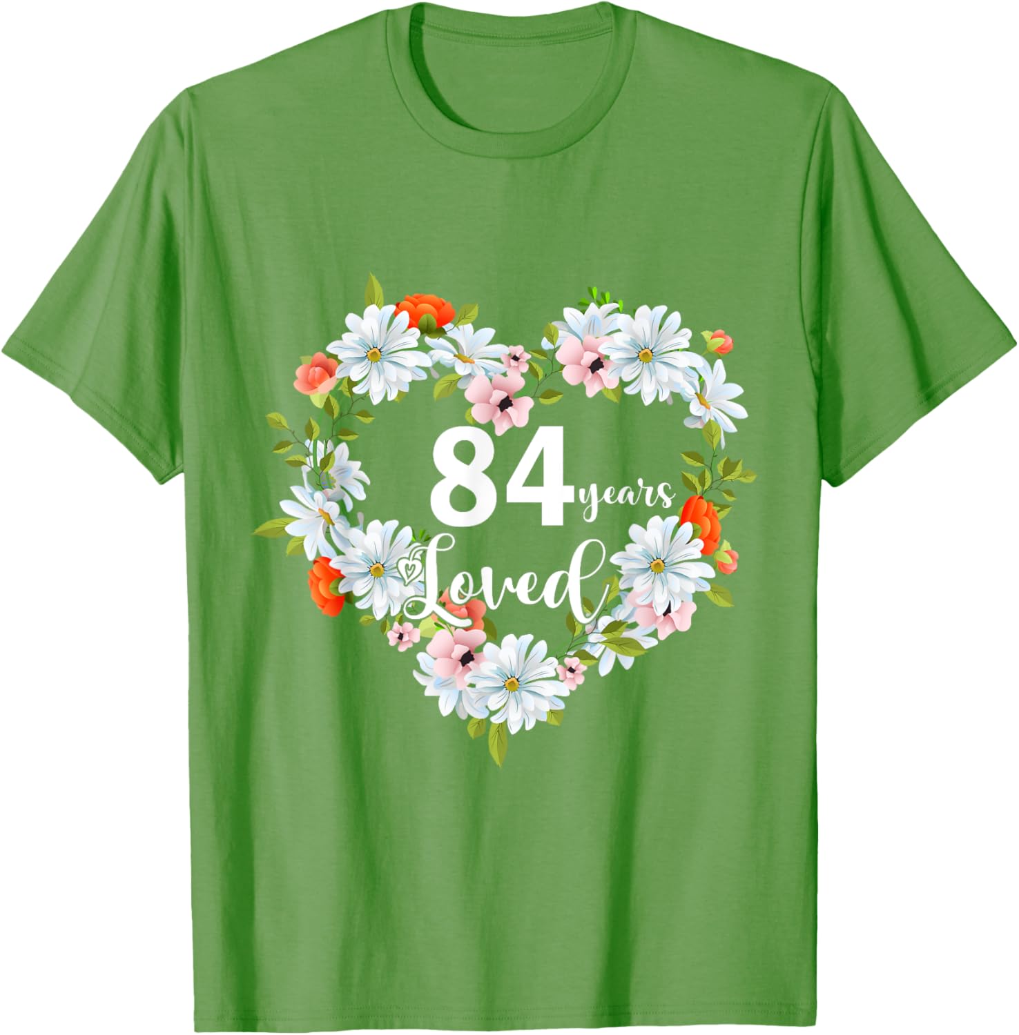 84th Birthday Gift T-Shirt for Women - 84 Years Loved 1941 Design - 23