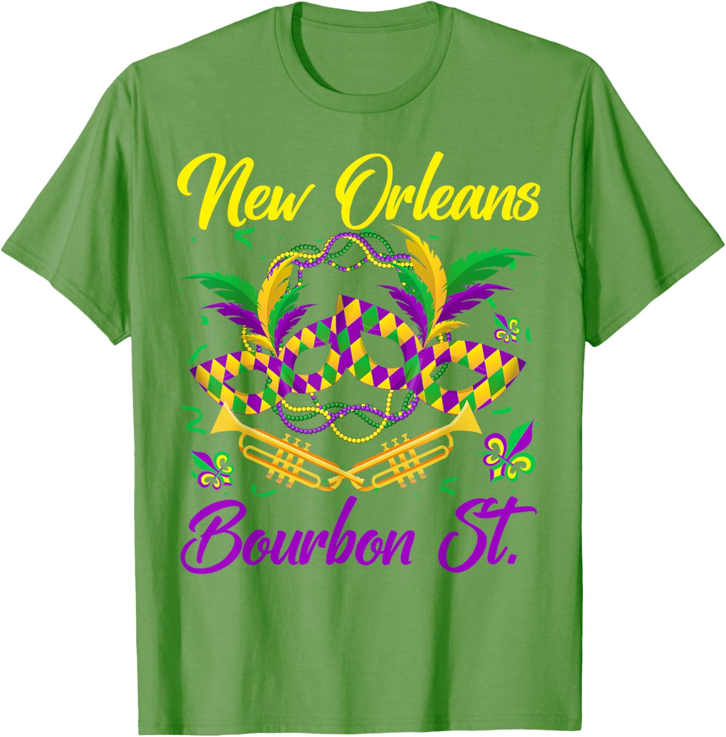 Funny NOLA Bourbon Street Mardi Gras T-Shirt for Fat Tuesday Celebrations - 28