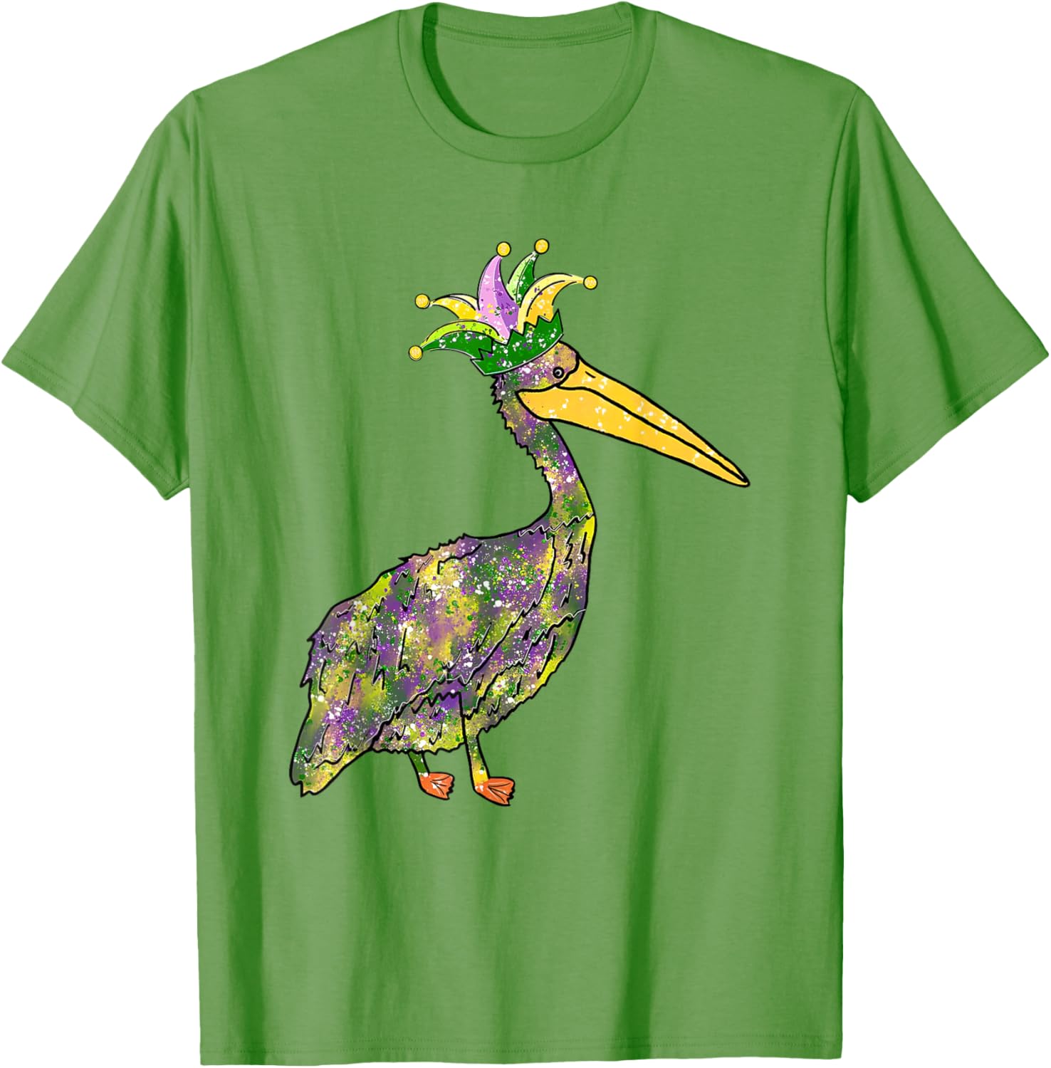 Pelican Mardi Gras Women's Carnival Lover T-Shirt Fun Festive Style - 2