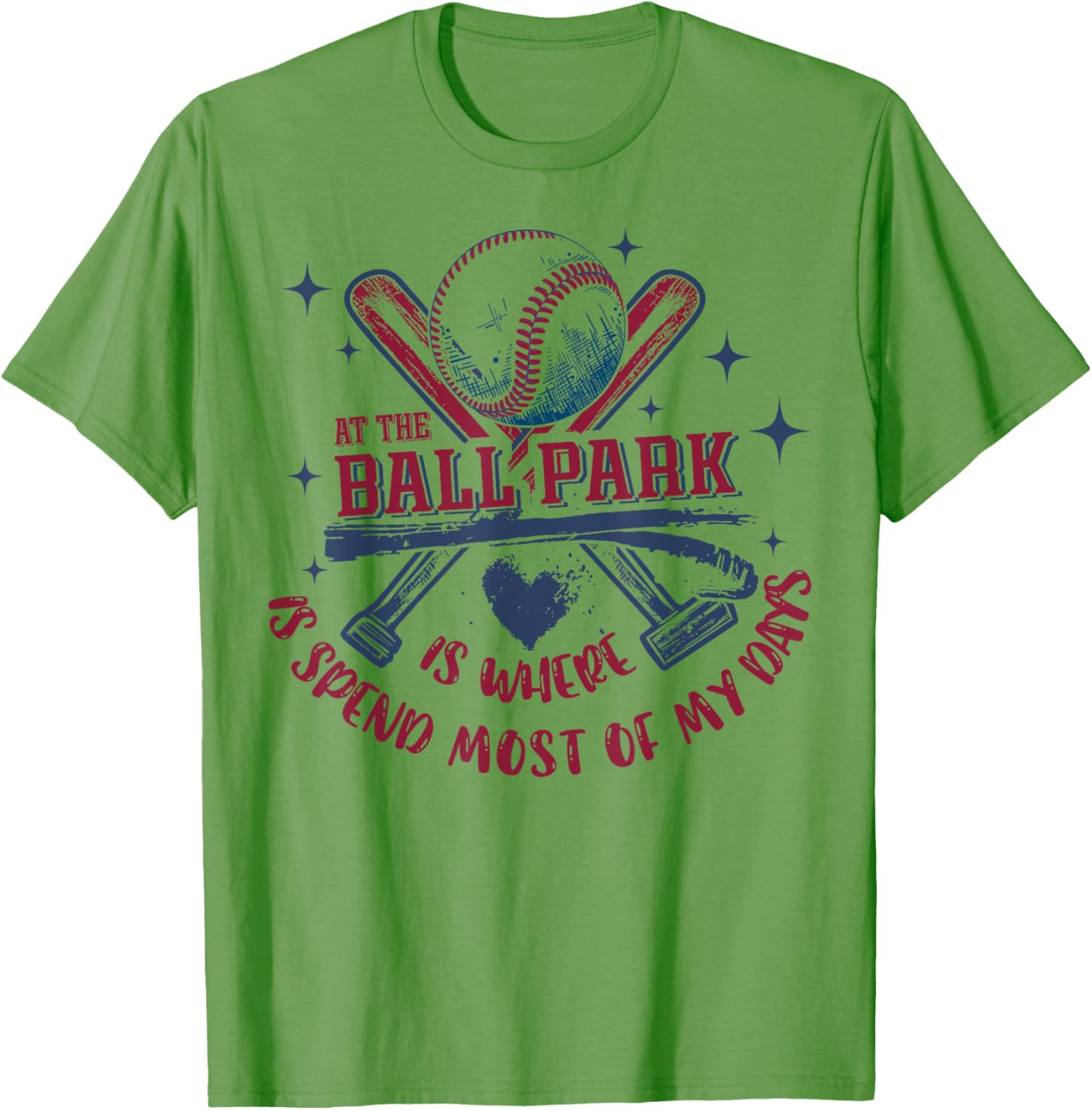 Baseball At The Ballpark T-Shirt Perfect for Sports Fans and Players - 2
