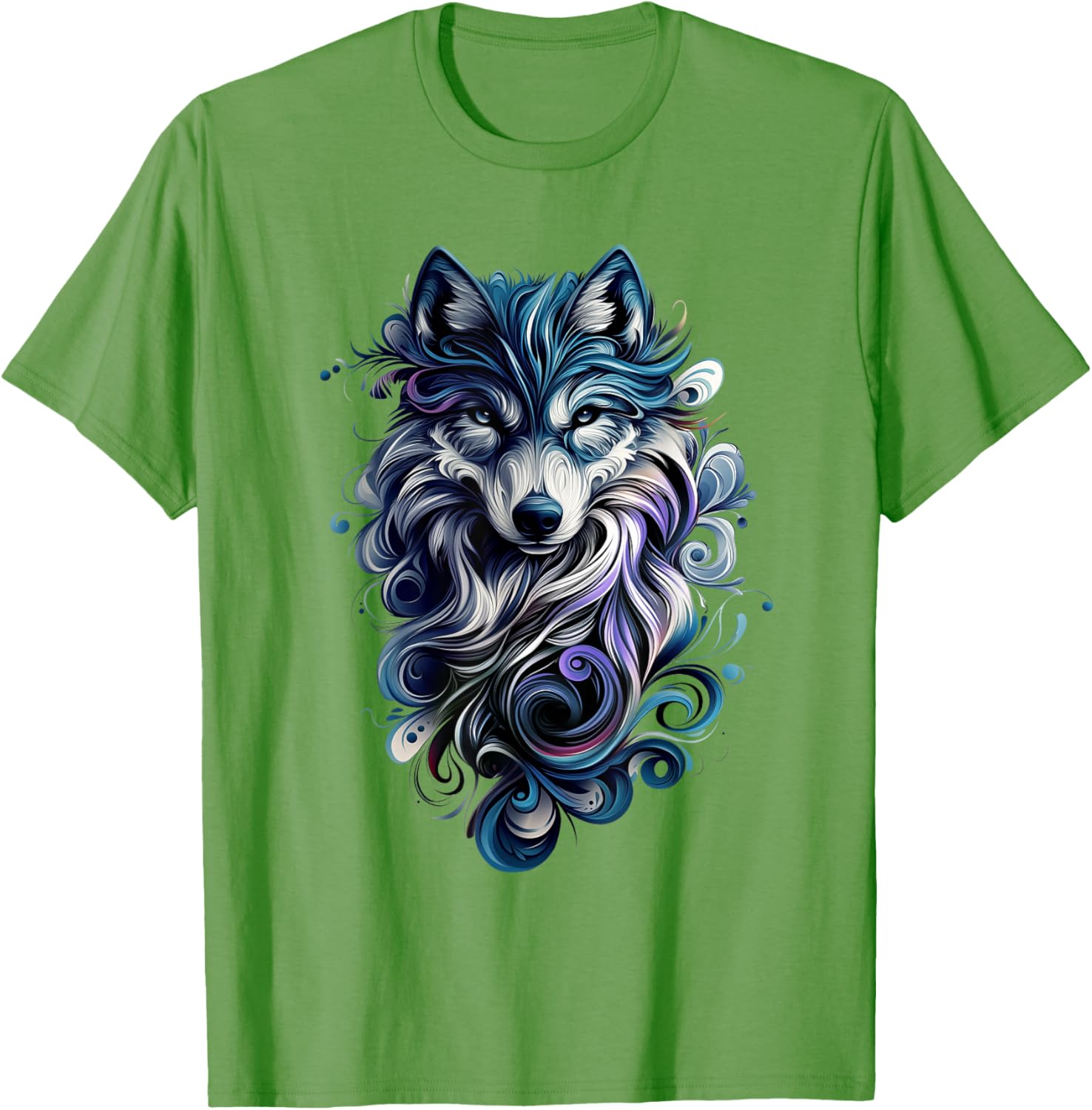 Colorful Wolf T-Shirt for Nature Lovers - Stylish Wildlife Apparel - 3