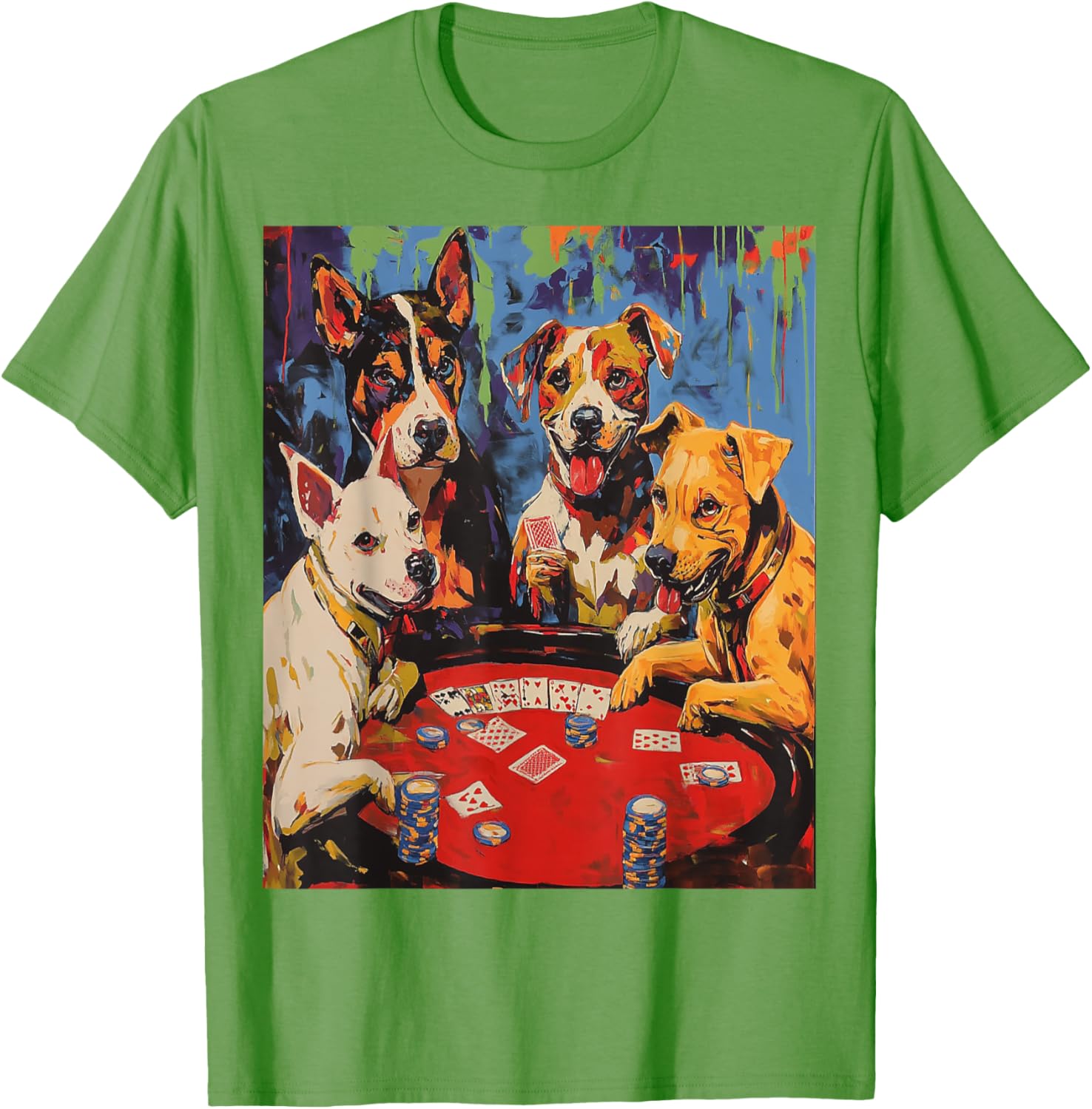 Dogs Playing Poker T-Shirt for Fun Pet Lovers - Stylish Graphic Tee - 26