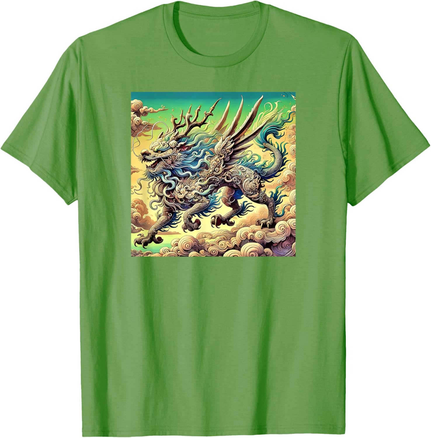 Legendary Qilin Dragon-Inspired T-Shirt for Unique Fashion Lovers - 11