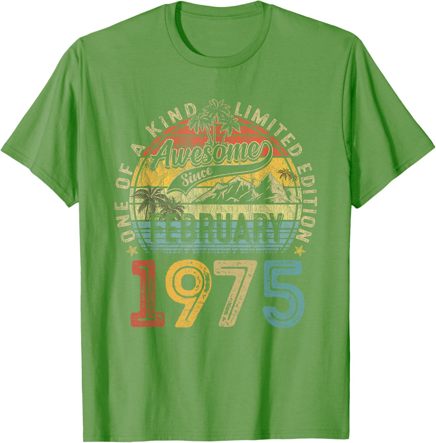Funny Vintage 50th Birthday T-Shirt for Women - February 1975 Design - 14