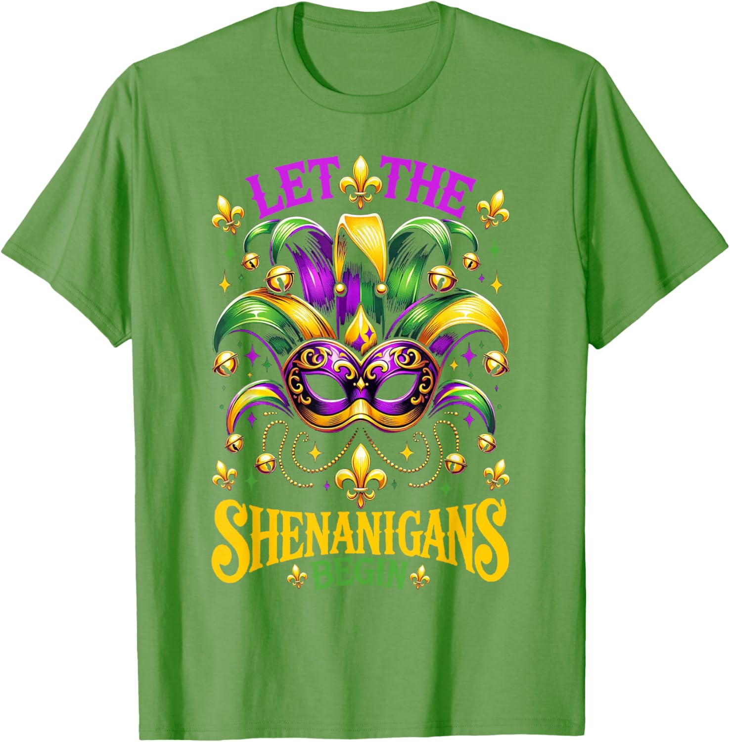Let The Shenanigans Begin Mardi Gras T-Shirt for Kids and Adults - 9