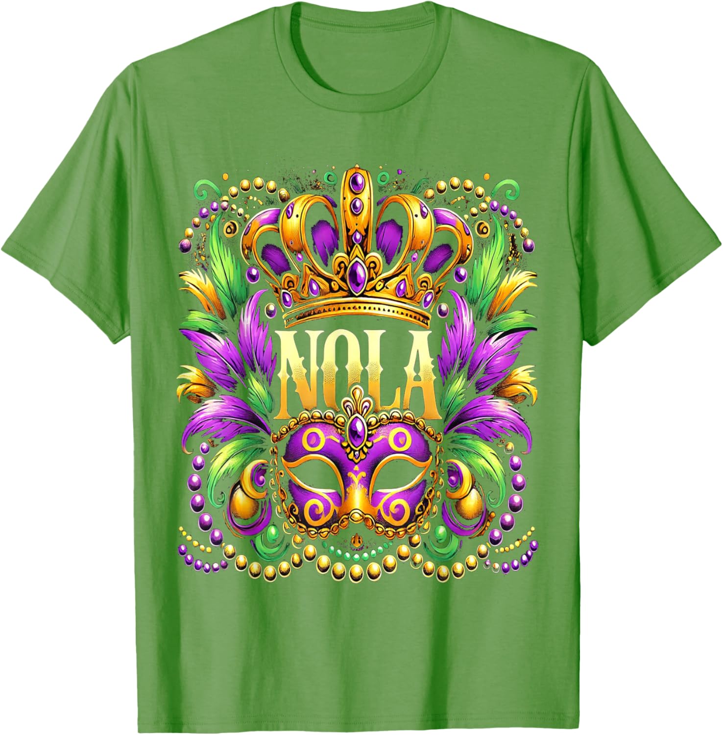 NOLA New Orleans Mardi Gras 2025 T-Shirt for Festive Fun and Style - 19